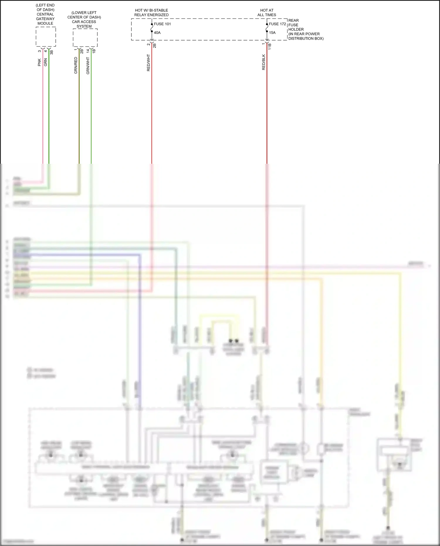 Wiring diagram cornering light module for BMW M6 F06/F13/F12 facelift (2015-2018) (4 of 4)