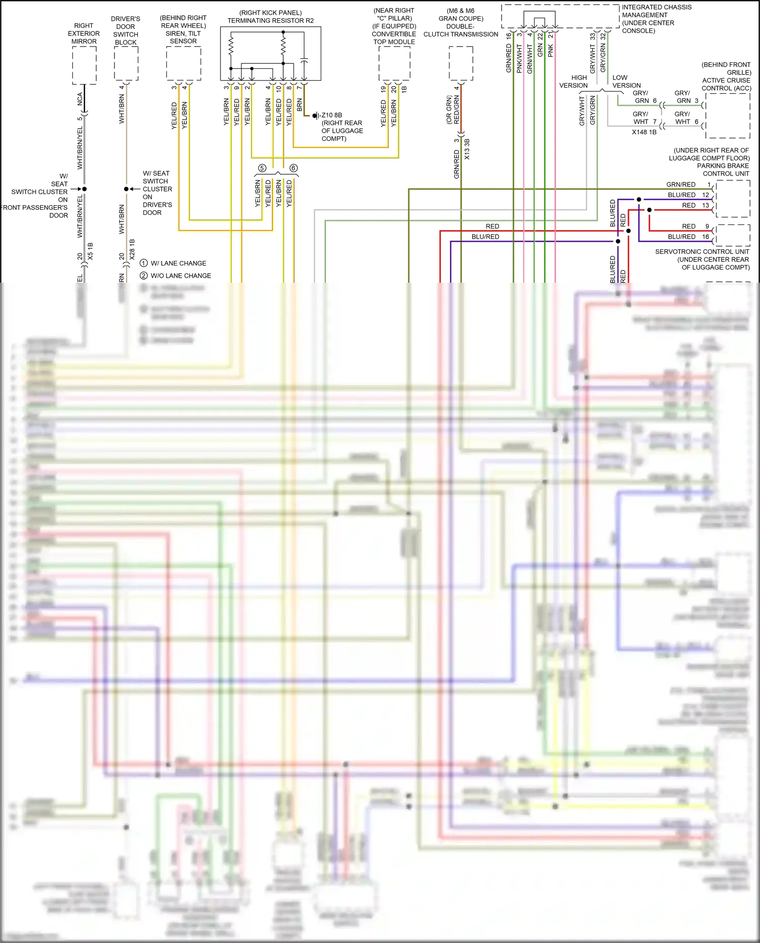 Wiring diagram high version for BMW M6 F06/F13/F12 facelift (2015-2018) (1 of 2)