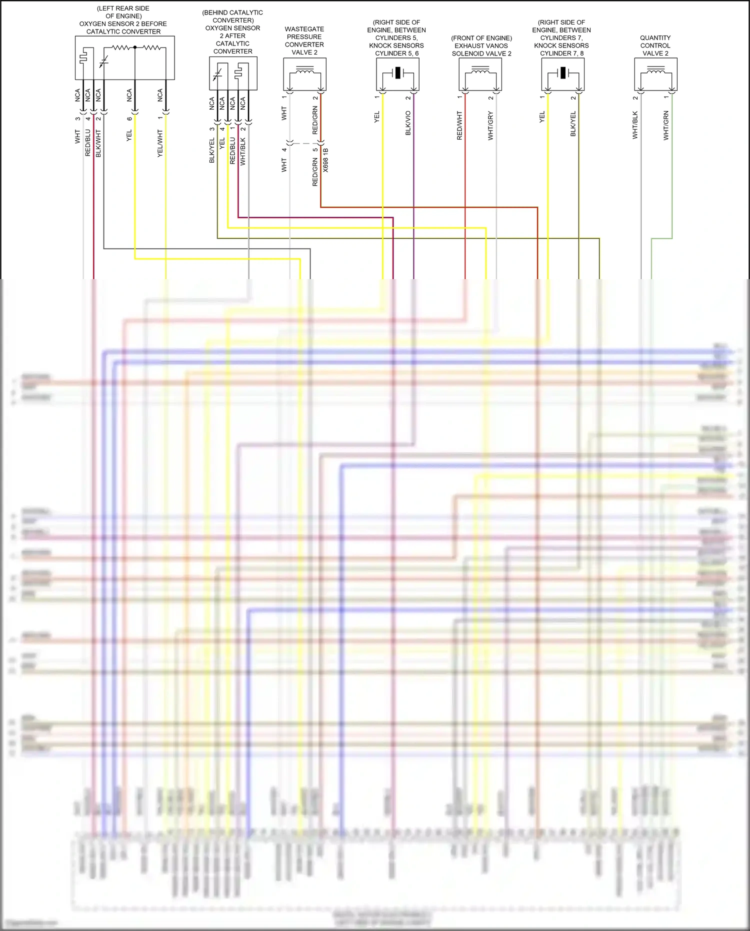 Wiring diagram quantity control valve 2 for BMW M6 F06/F13/F12 facelift (2015-2018) (1 of 1)