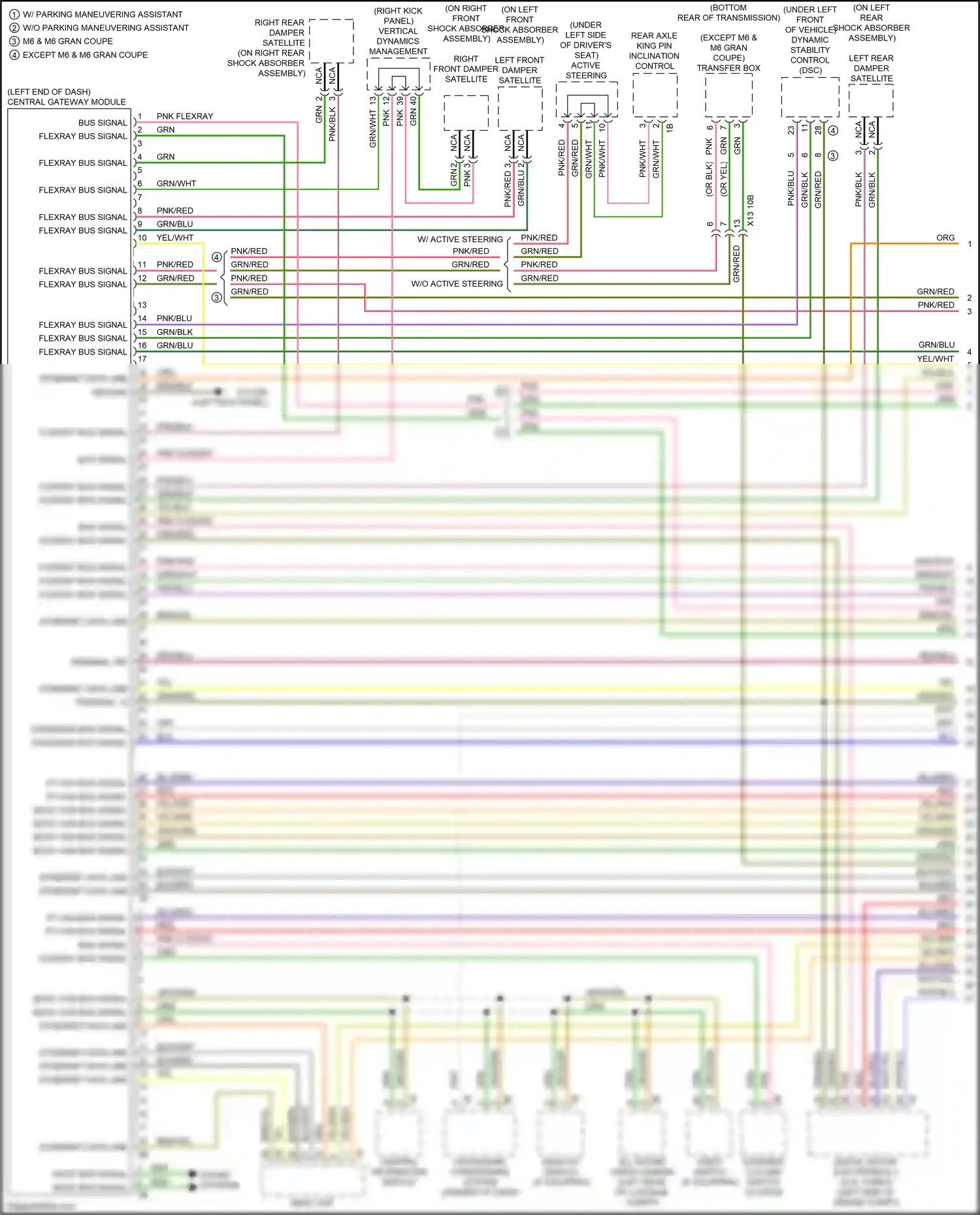 Wiring diagram steering column switch cluster for BMW M6 F06/F13/F12 facelift (2015-2018) (11 of 14)