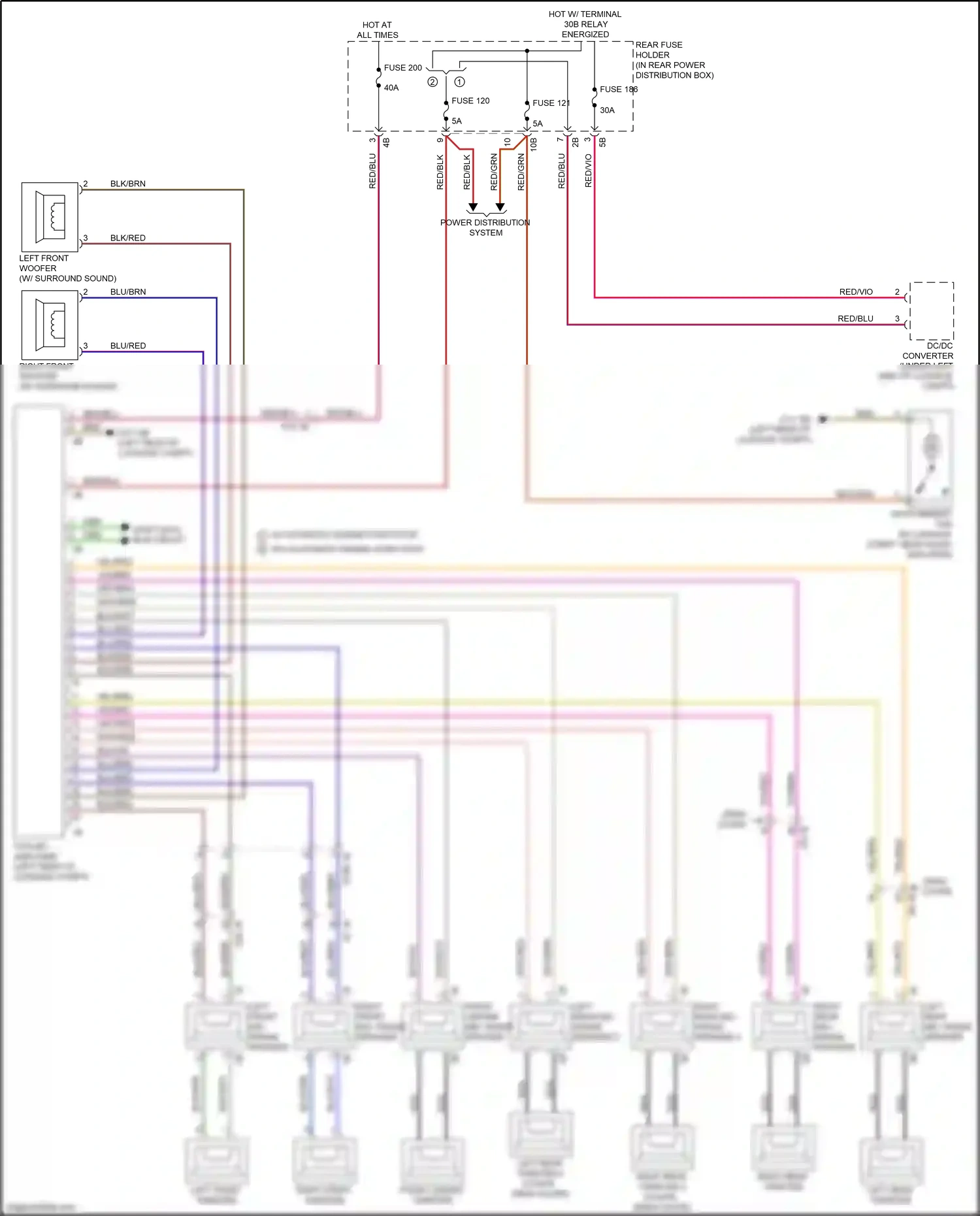 Wiring diagram w/ automatic engine start stop w/o automatic engine start stop for BMW M6 F06/F13/F12 facelift (2015-2018) (8 of 8)