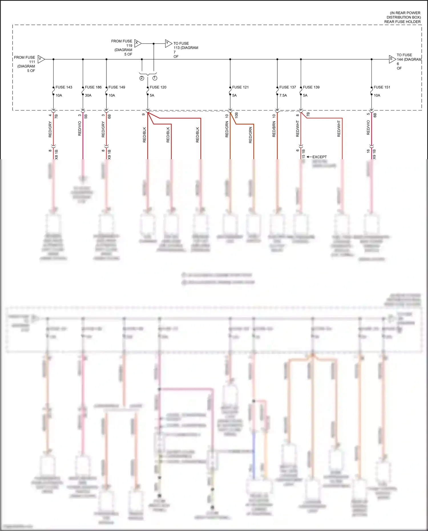 Wiring diagram w/ automatic engine start stop w/o automatic engine start stop for BMW M6 F06/F13/F12 facelift (2015-2018) (5 of 8)