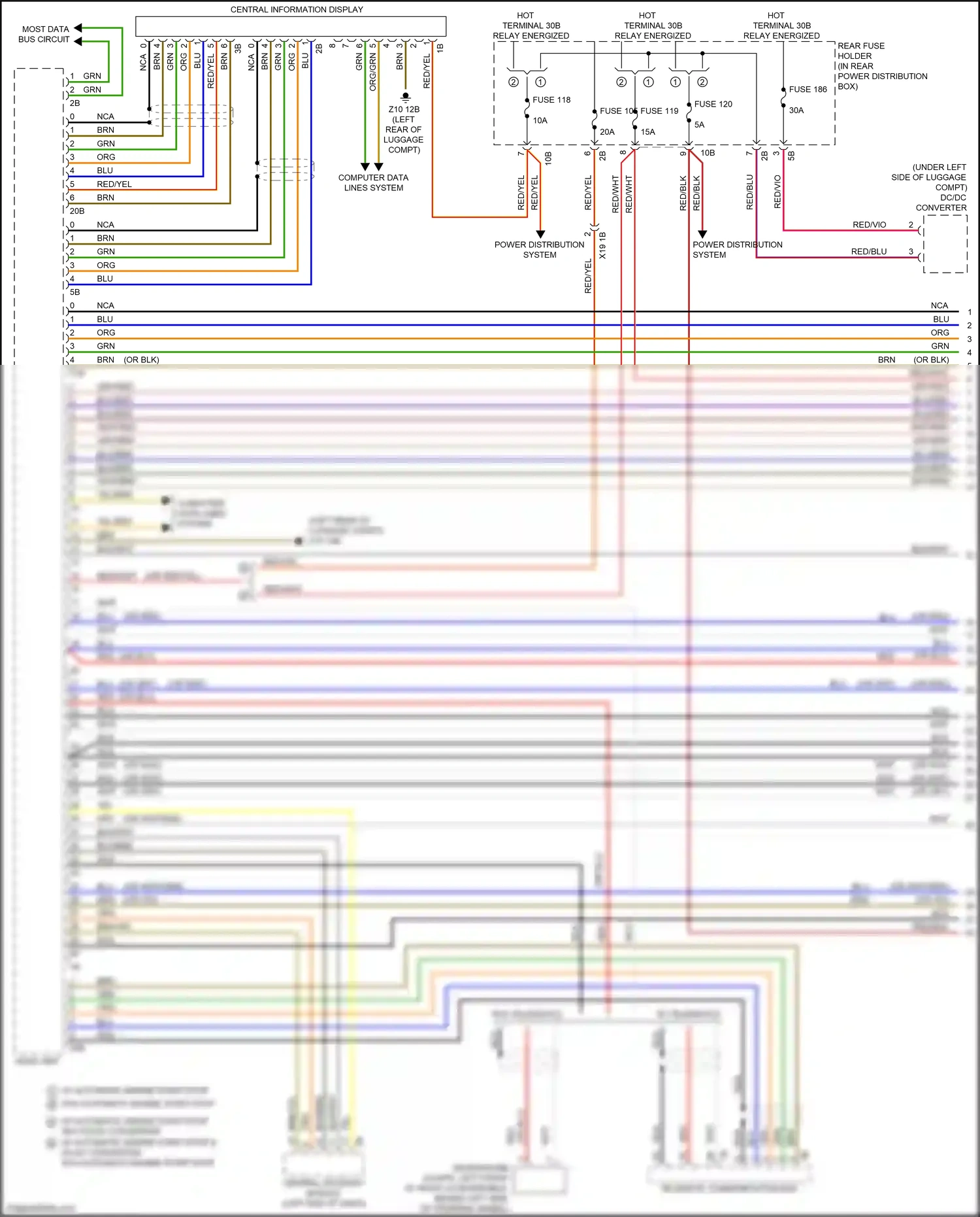 Wiring diagram w/ automatic engine start stop w/o automatic engine start stop for BMW M6 F06/F13/F12 facelift (2015-2018) (1 of 8)