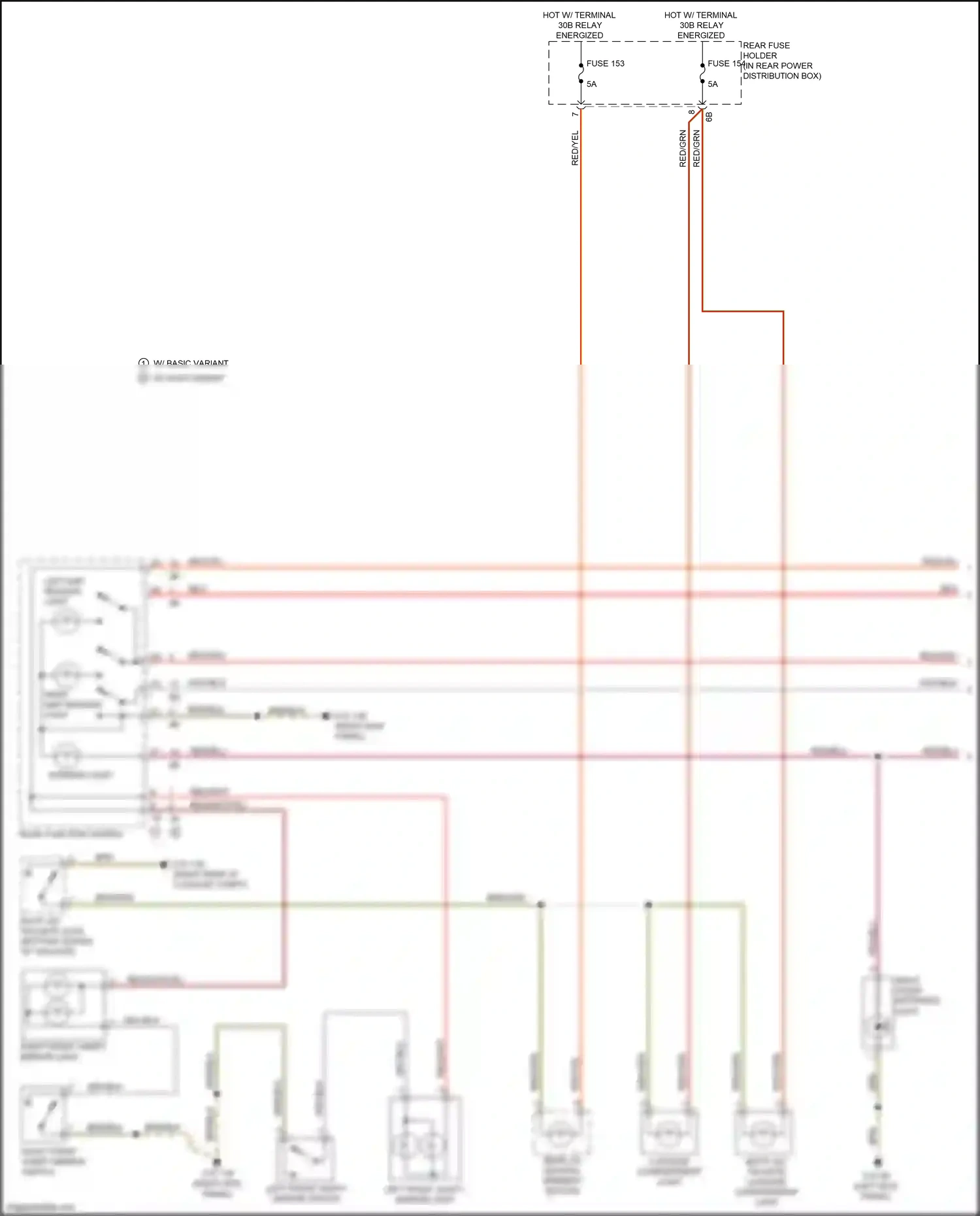 Wiring diagram w/ basic variant w/ high variant for BMW M6 F06/F13/F12 facelift (2015-2018) (1 of 1)