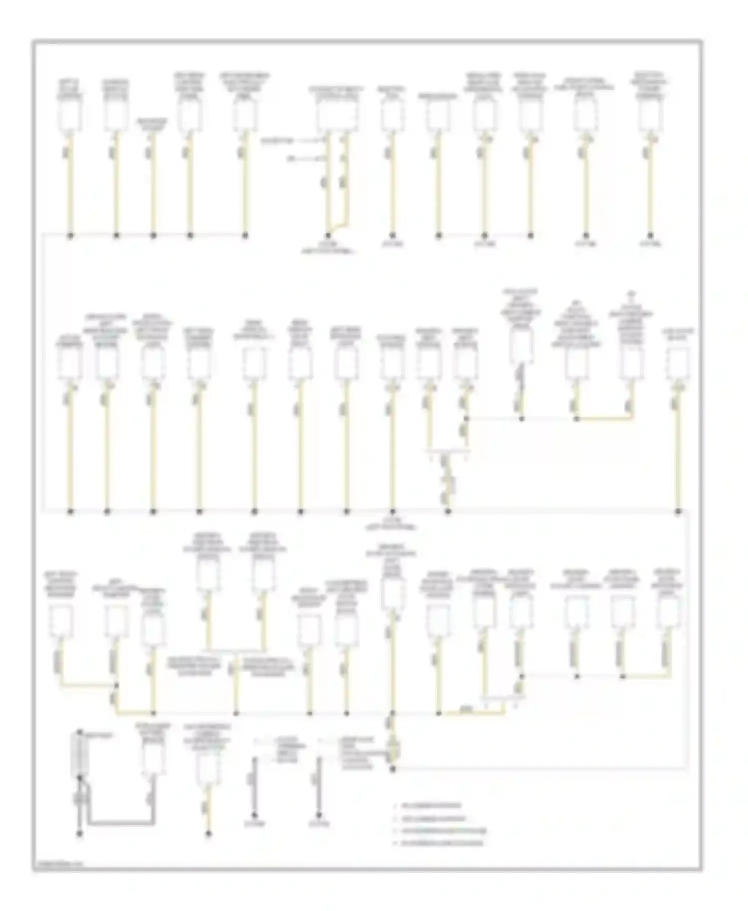 M6 BMW F06/F13/F12 (2012-2015): Ground distribution circuit (1 of 6)