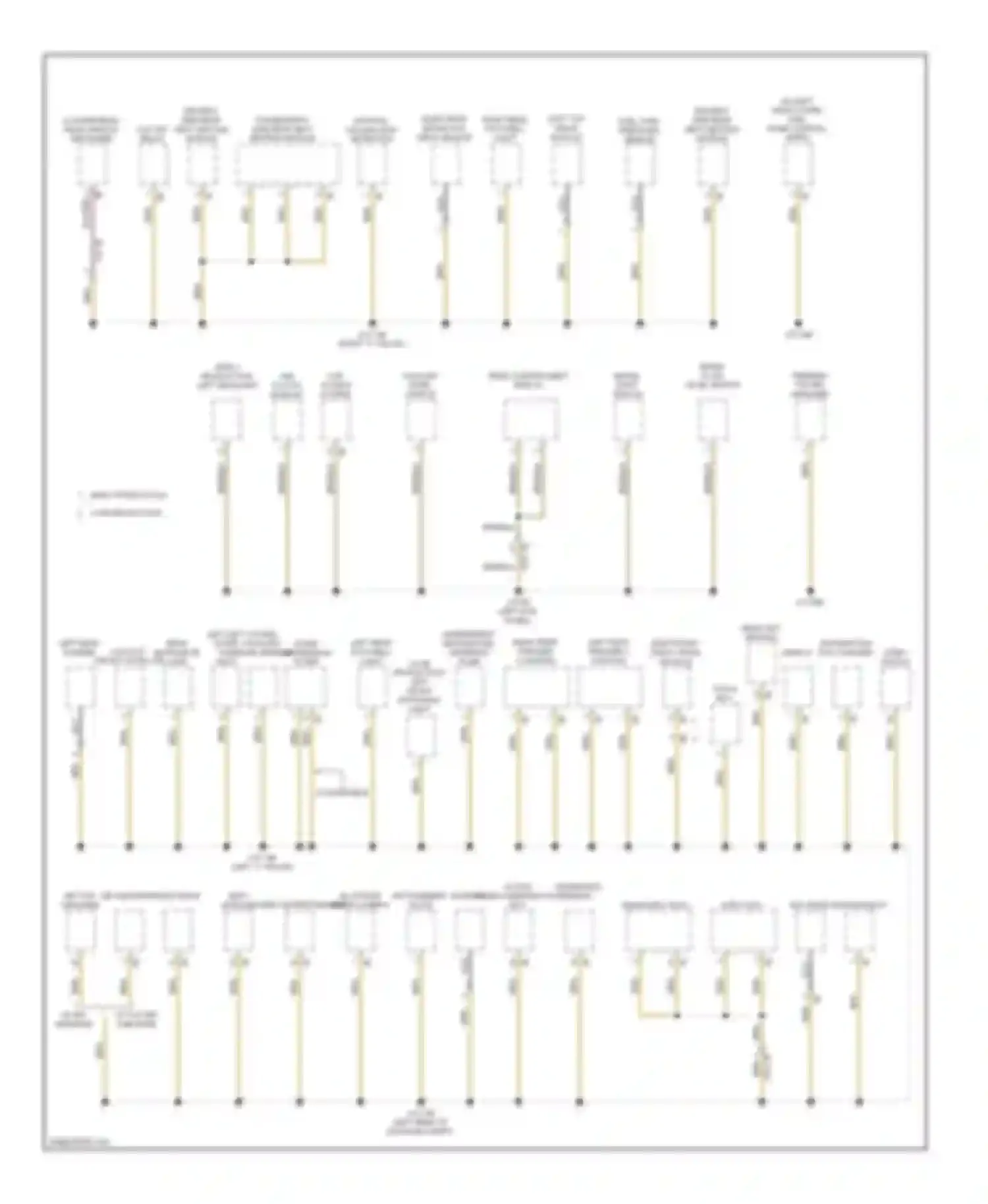 M6 BMW F06/F13/F12 (2012-2015): Ground distribution circuit (3 of 6)