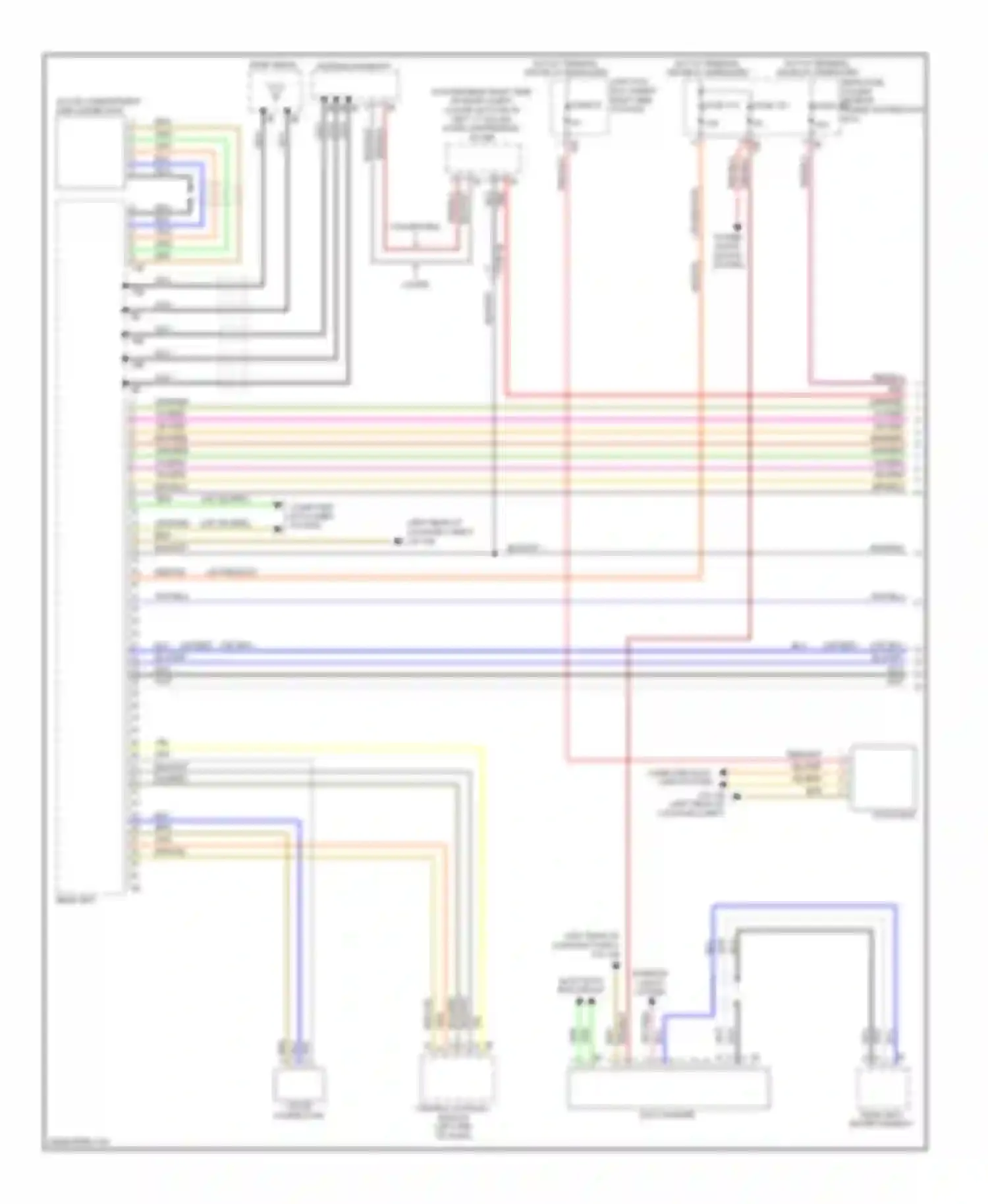 M6 BMW F06/F13/F12 (2012-2015): Navigation circuit, basic (1 of 2)