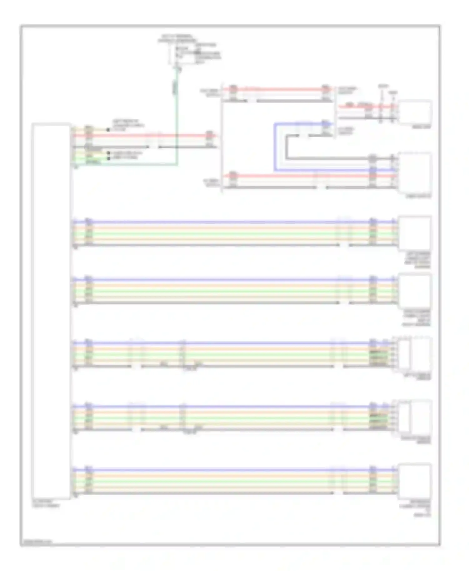 M6 BMW F06/F13/F12 (2012-2015): Rear camera circuit