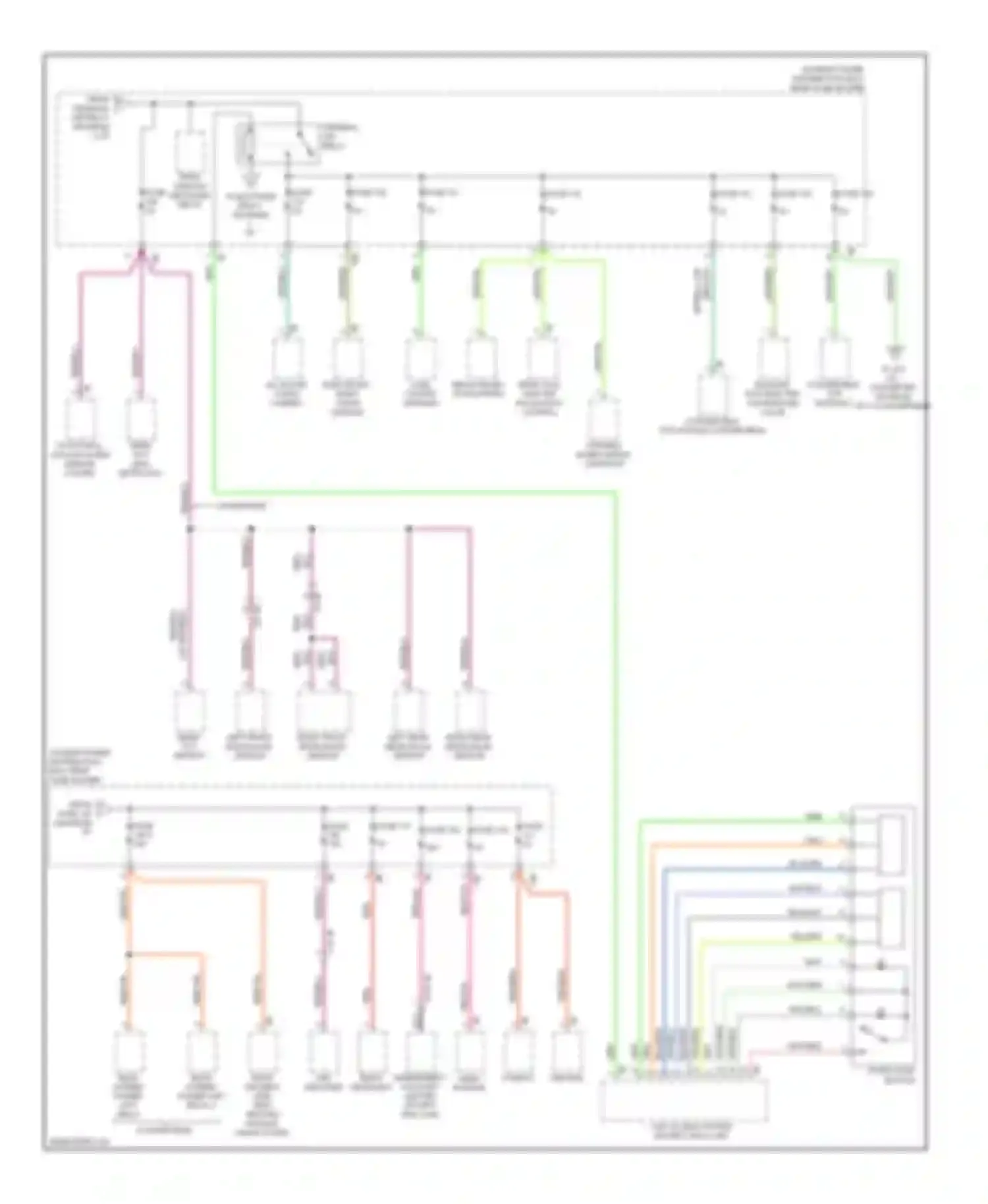 M6 BMW F06/F13/F12 (2012-2015): Power distribution circuit (7 of 7)