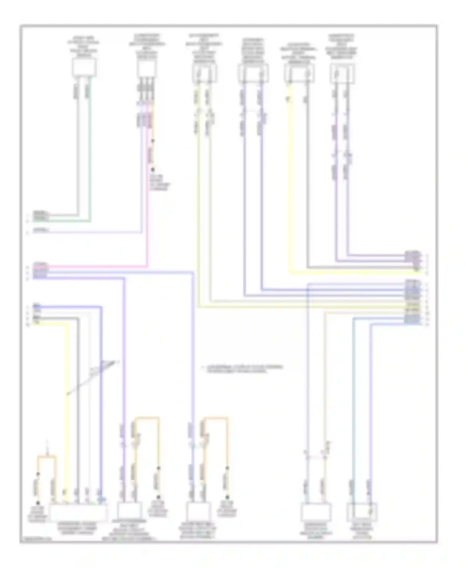 M6 BMW F06/F13/F12 (2012-2015): Supplemental restraints circuit (2 of 3)