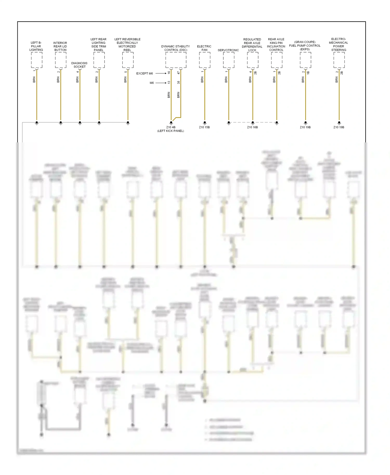 BMW M6 F06/F13/F12 (2012-2015) active steering wiring diagram  (1 of 1)