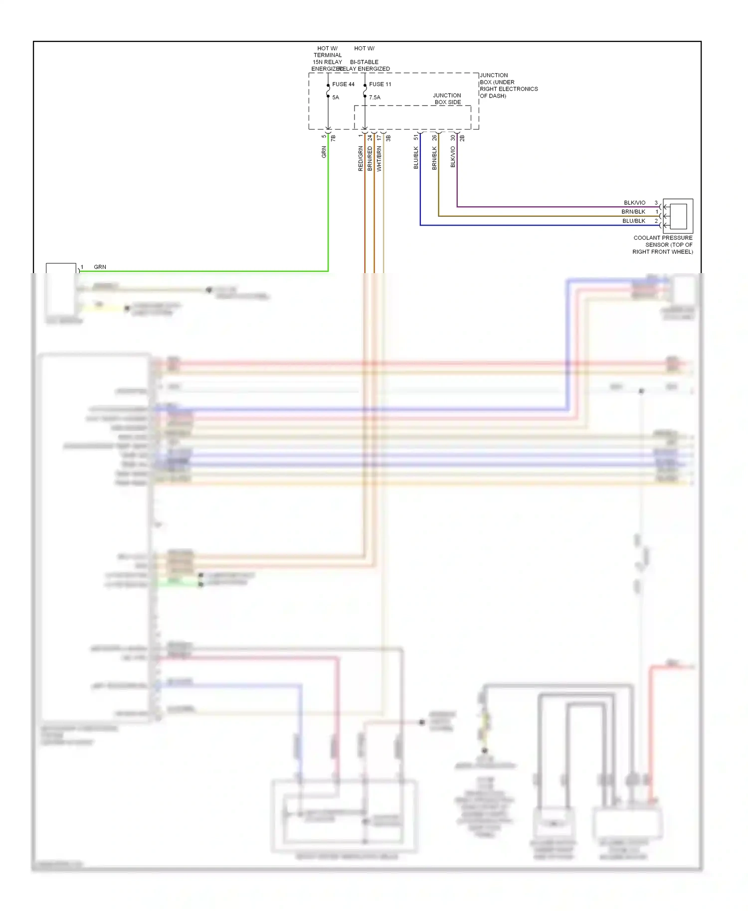 BMW M6 F06/F13/F12 (2012-2015) auc sensor wiring diagram  (1 of 2)