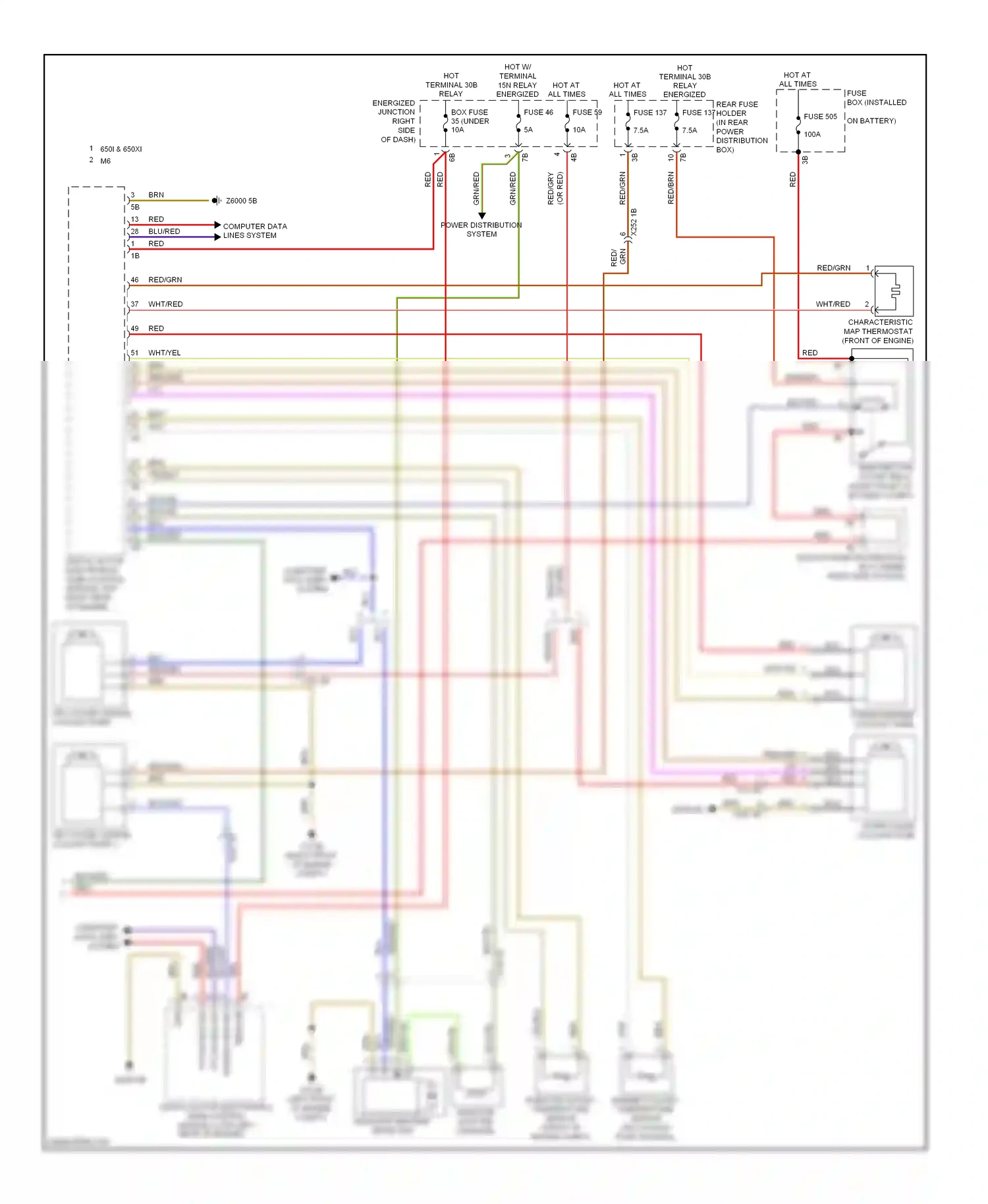 BMW M6 F06/F13/F12 (2012-2015) computer data lines system wiring diagram  (10 of 76)