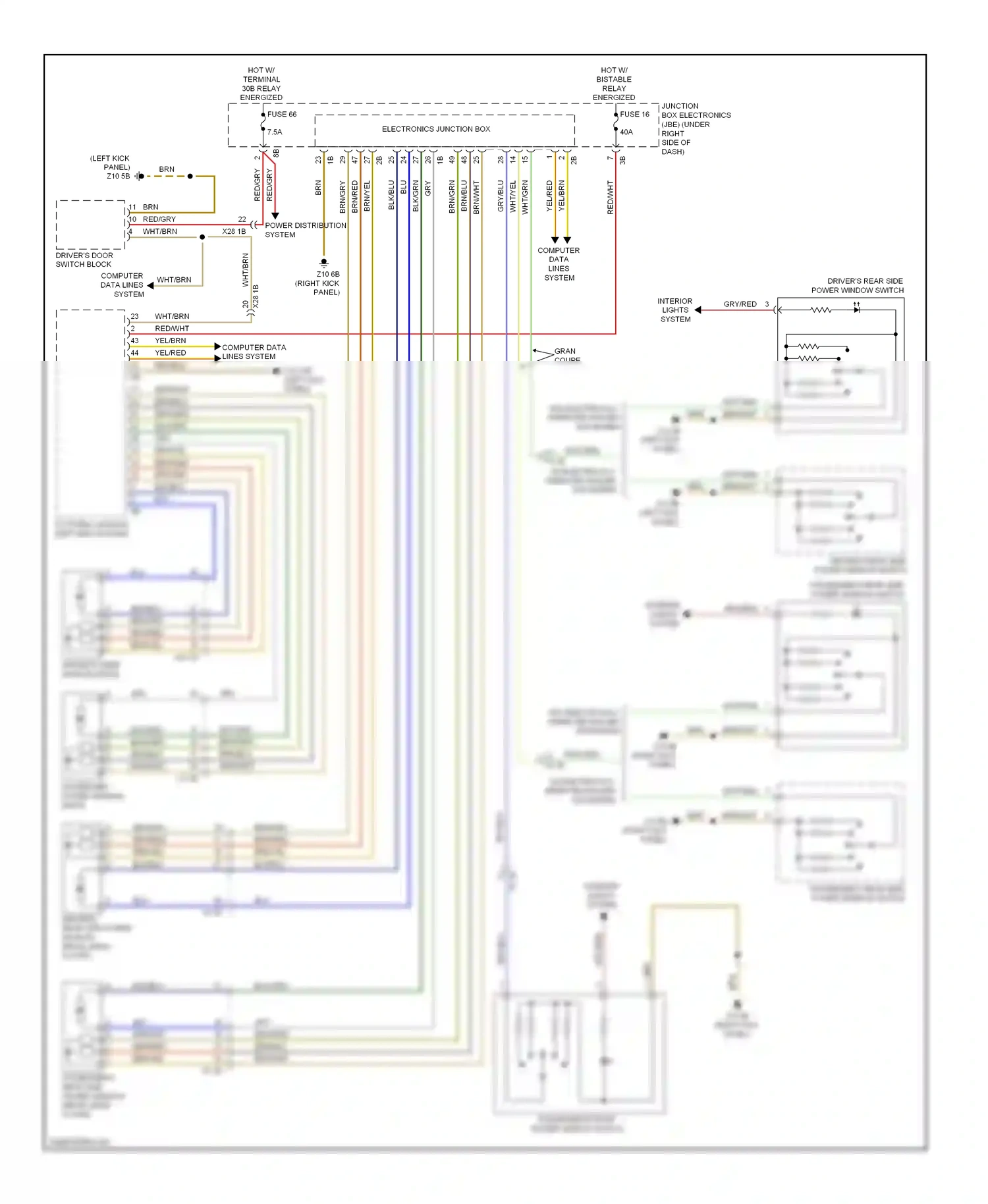 BMW M6 F06/F13/F12 (2012-2015) computer data lines system wiring diagram  (56 of 76)