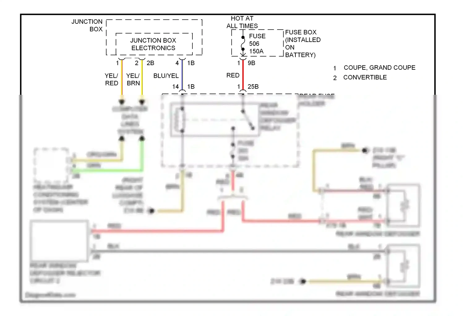 BMW M6 F06/F13/F12 (2012-2015) computer data lines system wiring diagram  (16 of 76)