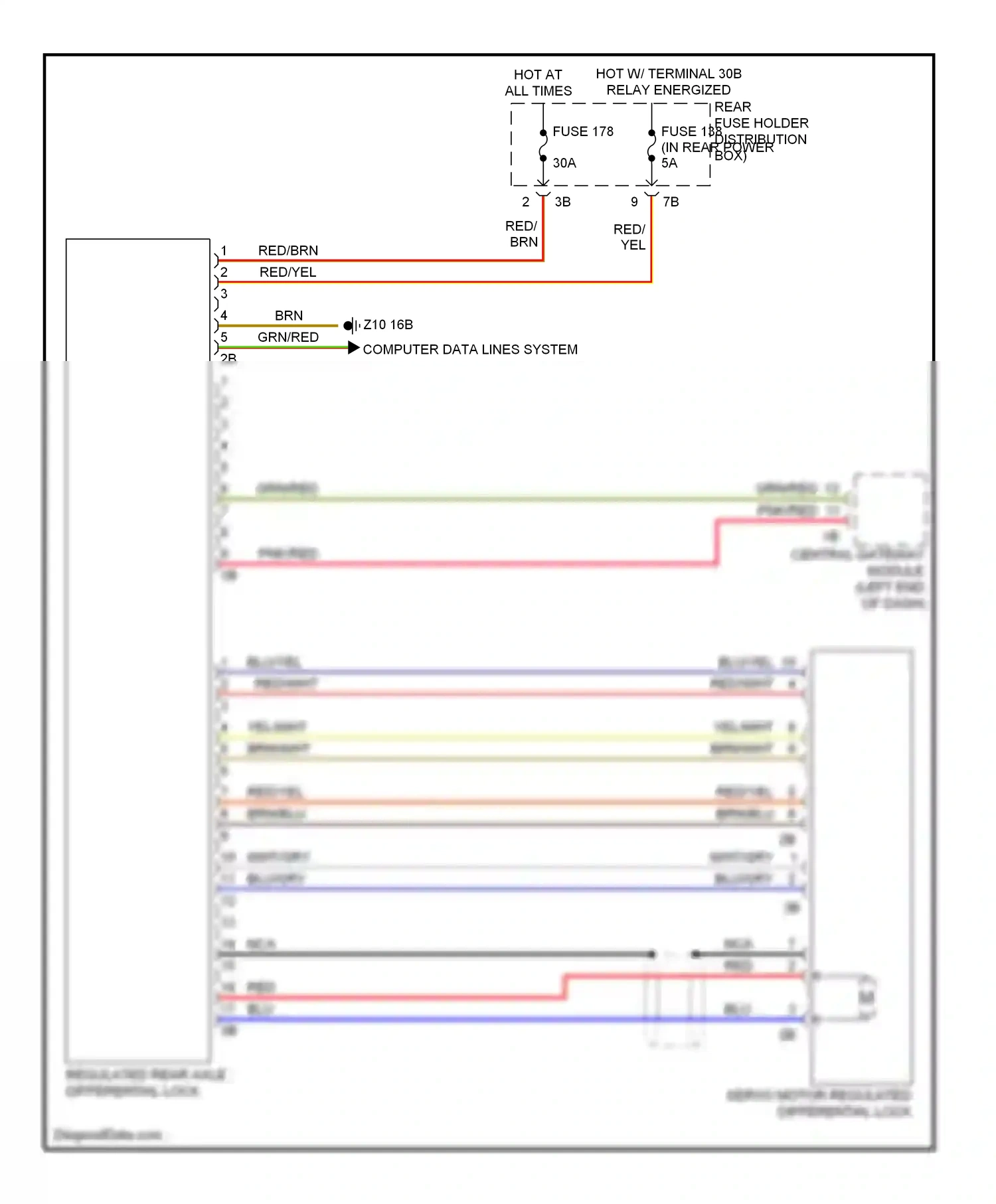 BMW M6 F06/F13/F12 (2012-2015) computer data lines system wiring diagram  (72 of 76)
