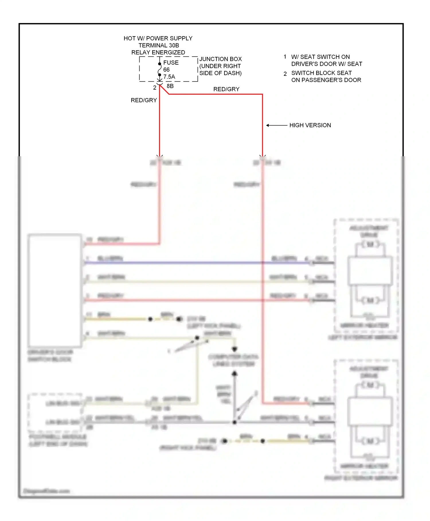 BMW M6 F06/F13/F12 (2012-2015) computer data lines system wiring diagram  (15 of 76)
