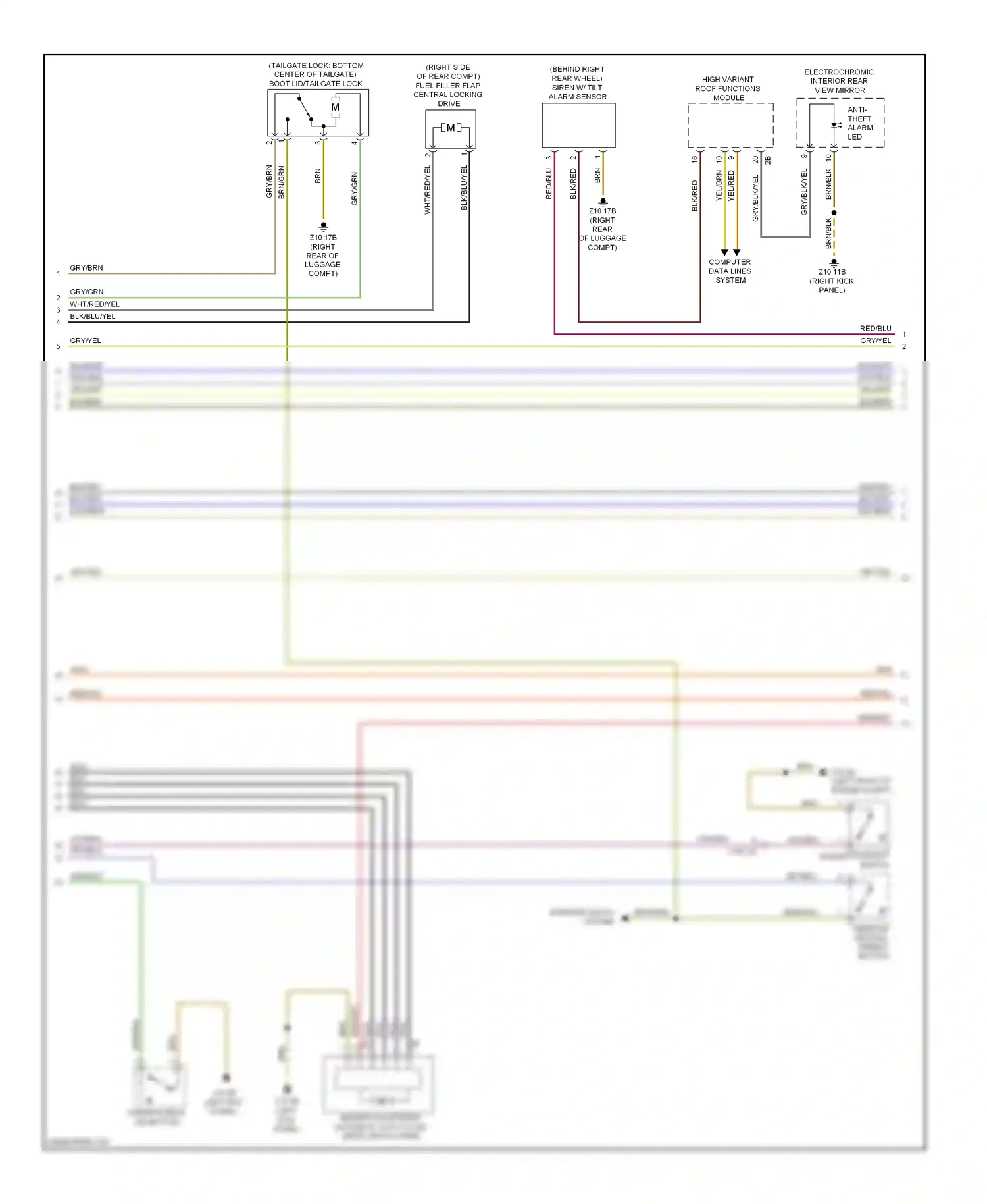BMW M6 F06/F13/F12 (2012-2015) computer data lines system wiring diagram  (7 of 76)