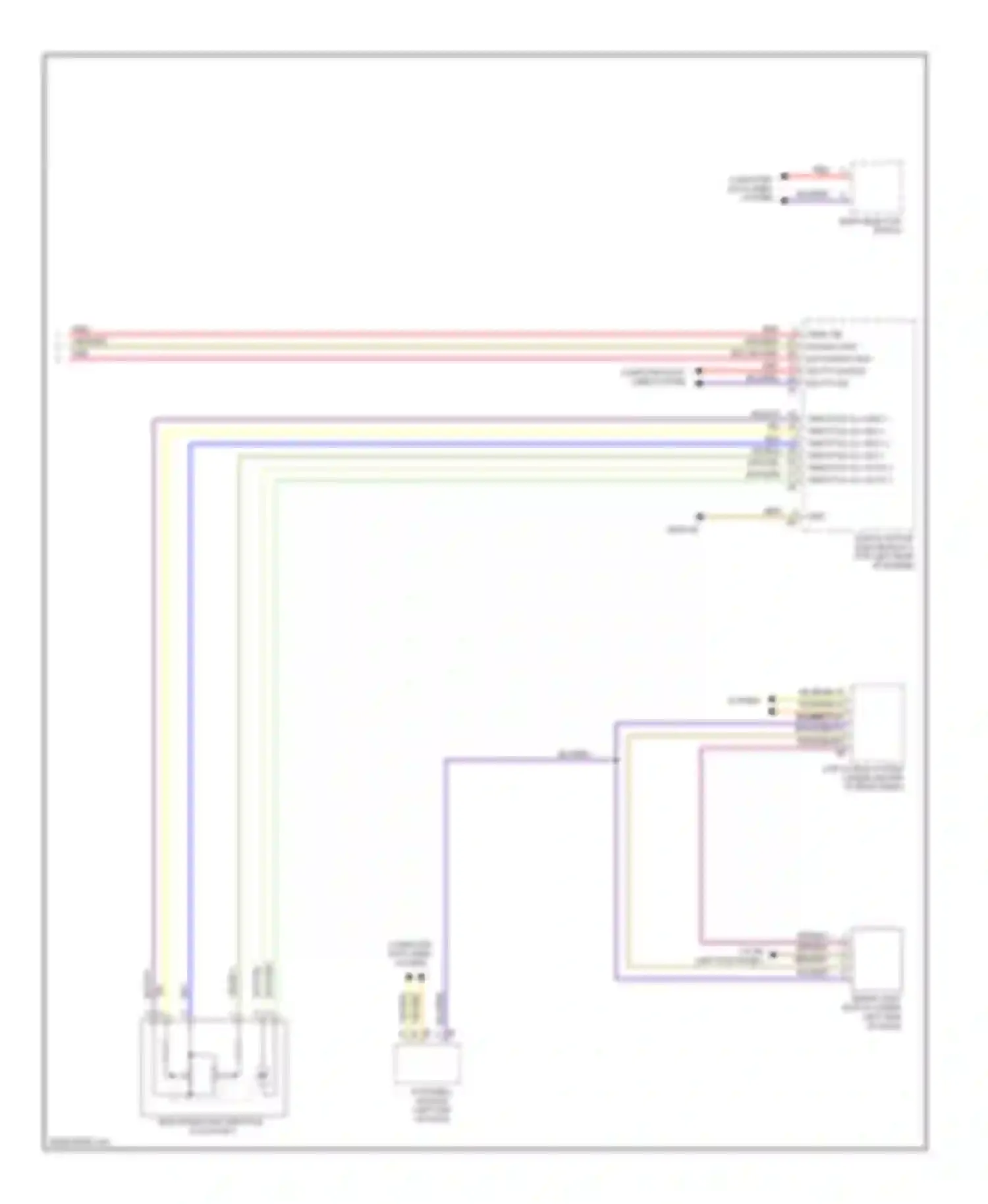 Wiring diagram digital motor electronics 2 (top left rear for BMW M6 F06/F13/F12 (2012-2015)