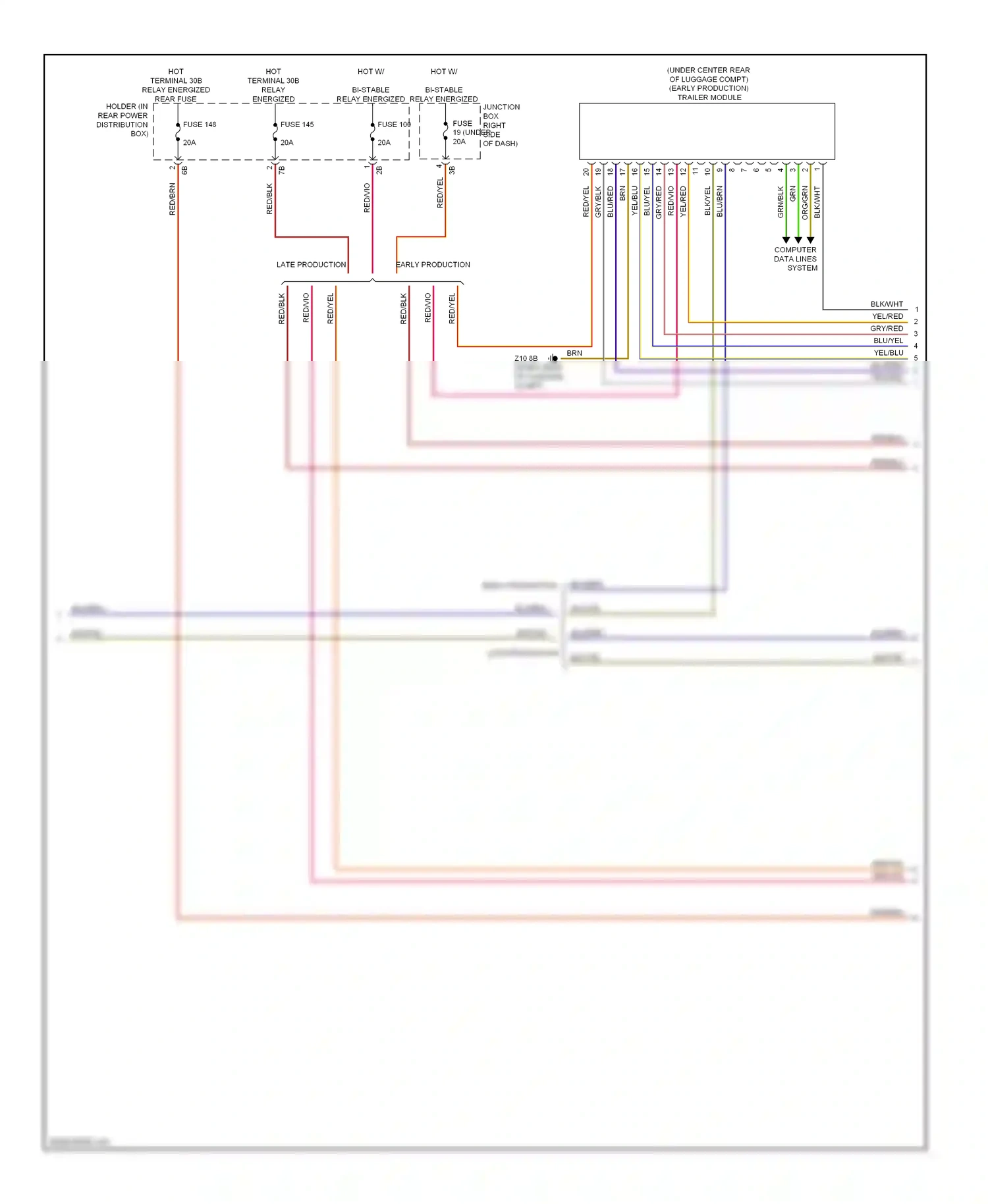 BMW M6 F06/F13/F12 (2012-2015) computer data lines system wiring diagram  (25 of 76)