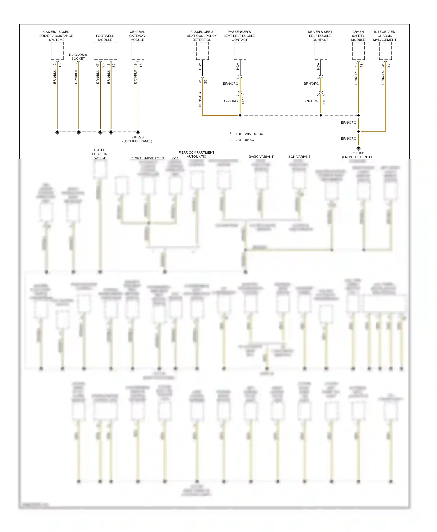 BMW M6 F06/F13/F12 (2012-2015) coupe w/ basic version wiring diagram  (1 of 1)