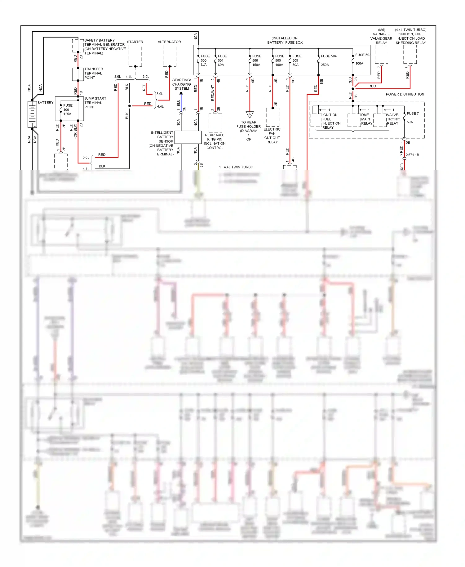 BMW M6 F06/F13/F12 (2012-2015) driver electronic outer door handle module wiring diagram  (2 of 2)