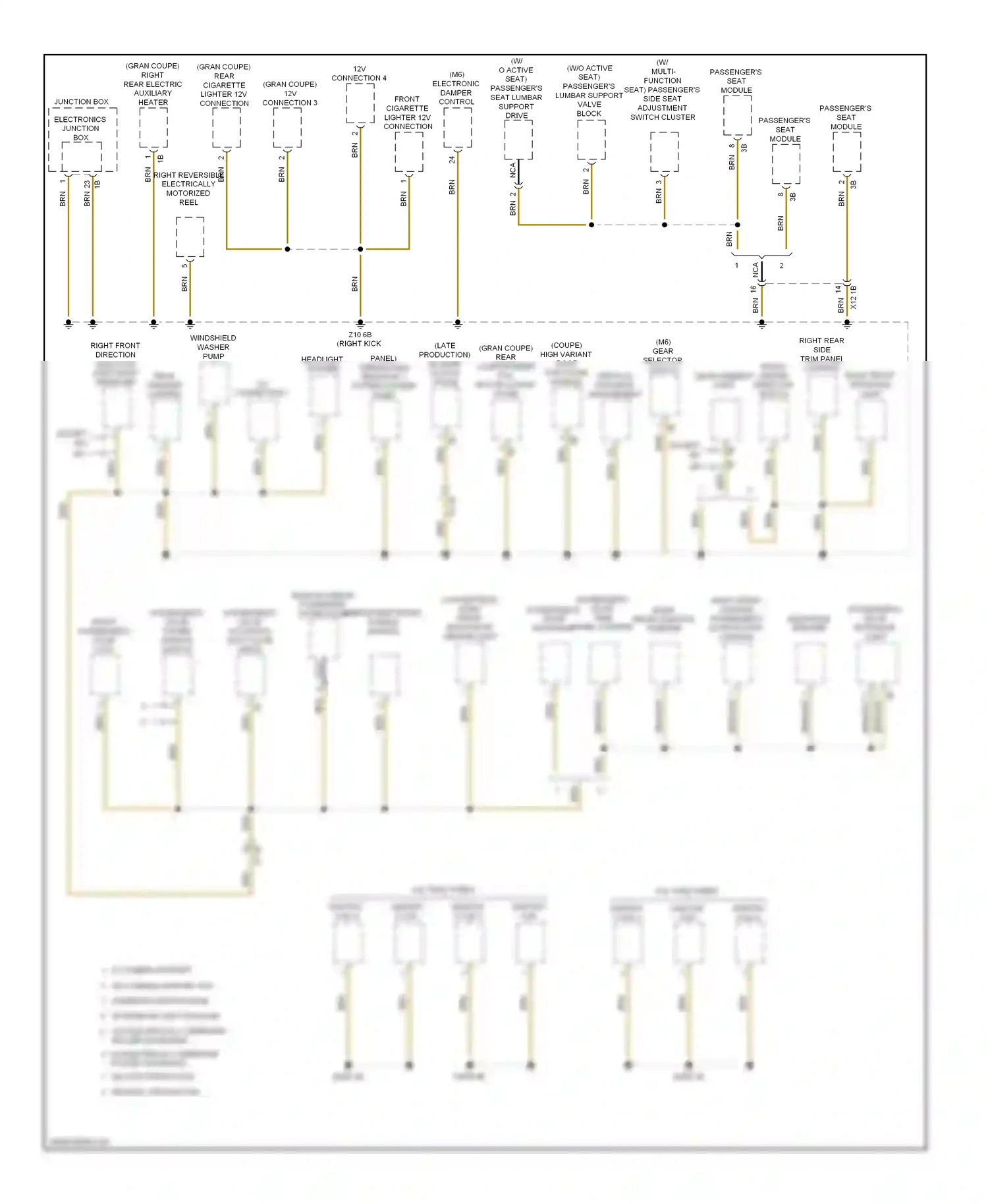 BMW M6 F06/F13/F12 (2012-2015) electronic damper control wiring diagram  (1 of 1)