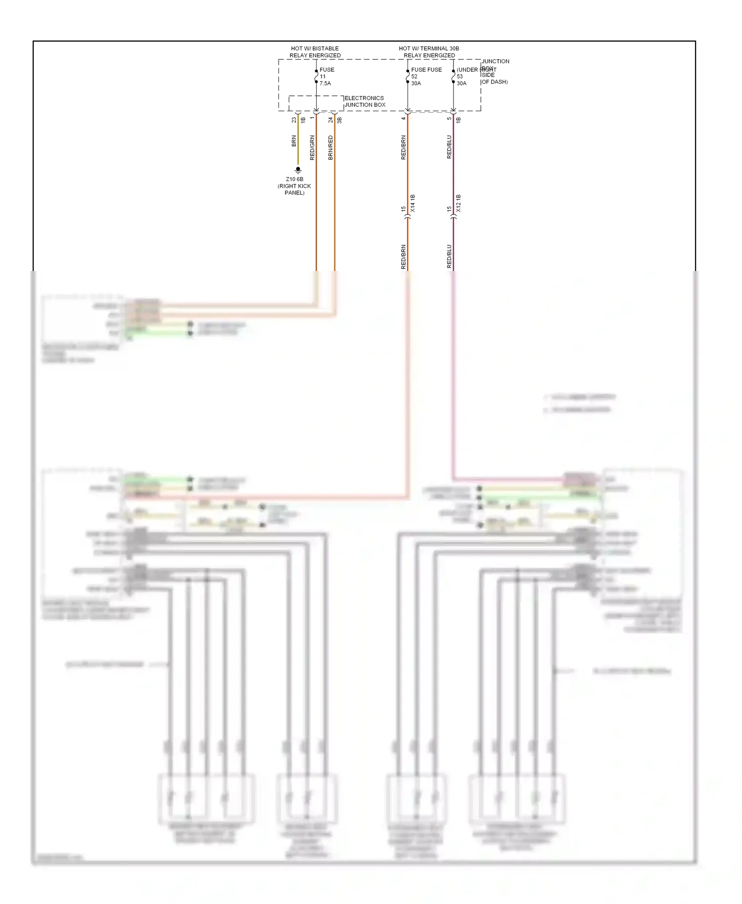 BMW M6 F06/F13/F12 (2012-2015) electronics junction box wiring diagram  (13 of 23)