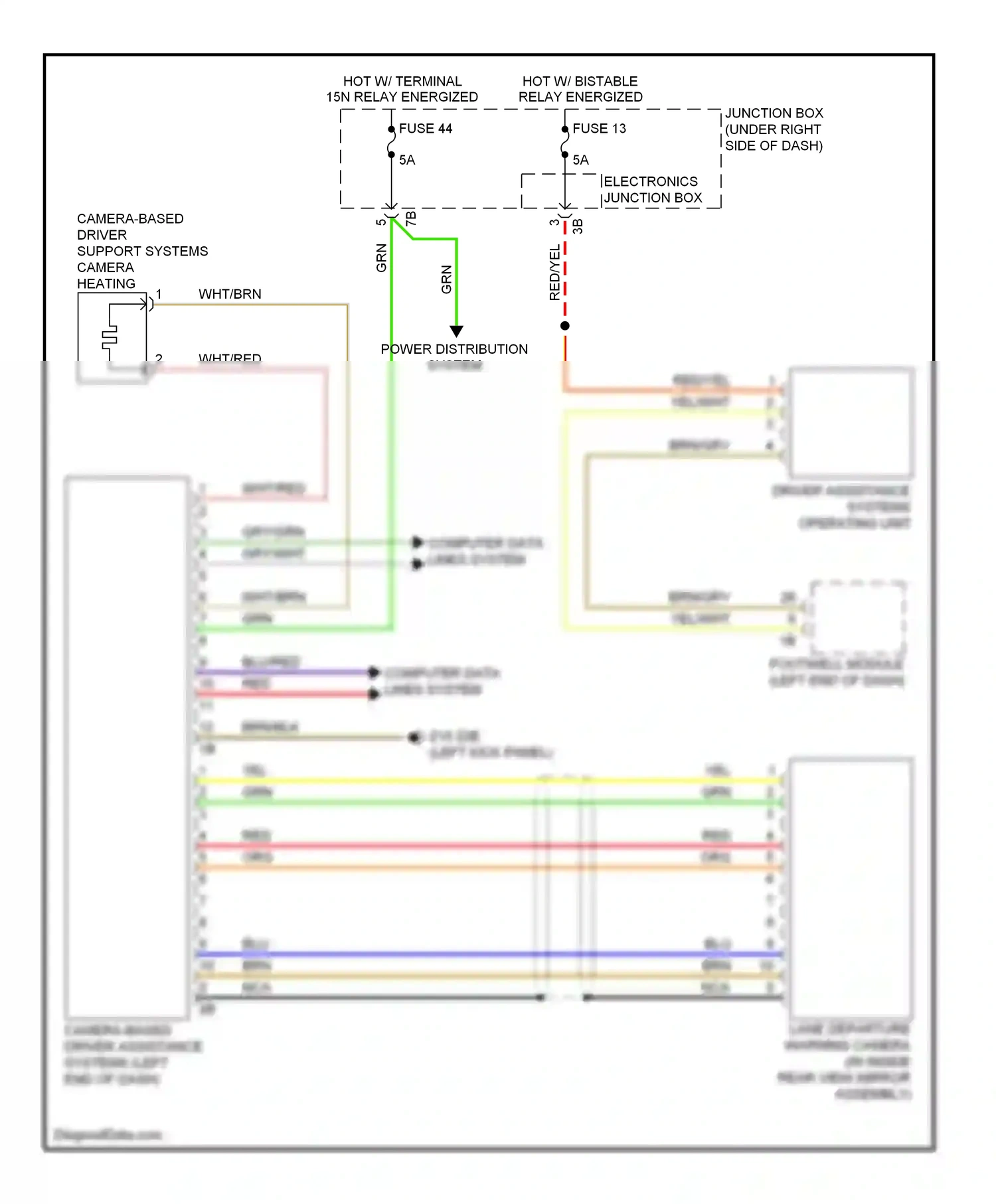 BMW M6 F06/F13/F12 (2012-2015) electronics junction box wiring diagram  (15 of 23)