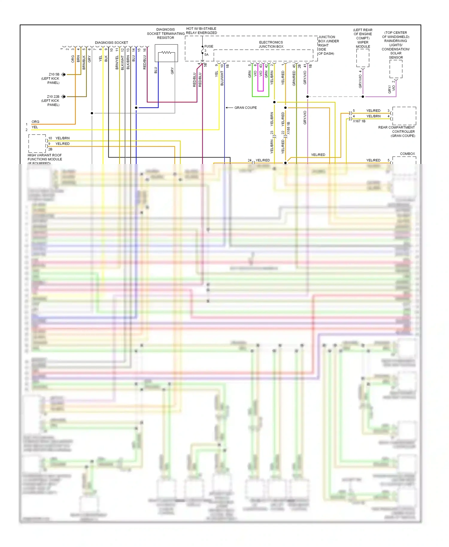BMW M6 F06/F13/F12 (2012-2015) electronics junction box wiring diagram  (4 of 23)