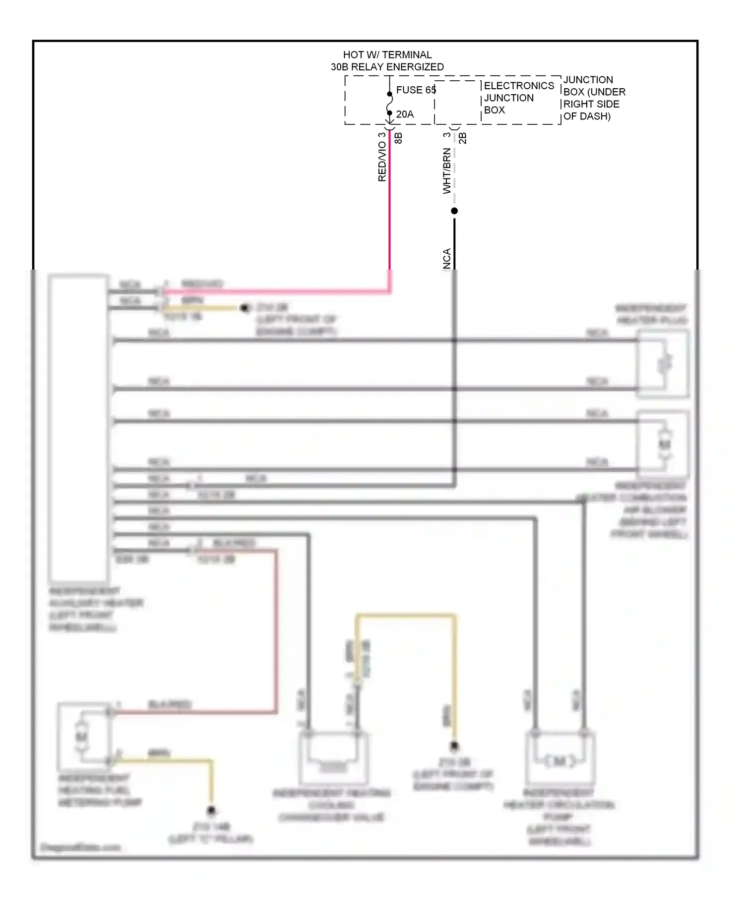 BMW M6 F06/F13/F12 (2012-2015) electronics junction box wiring diagram  (10 of 23)