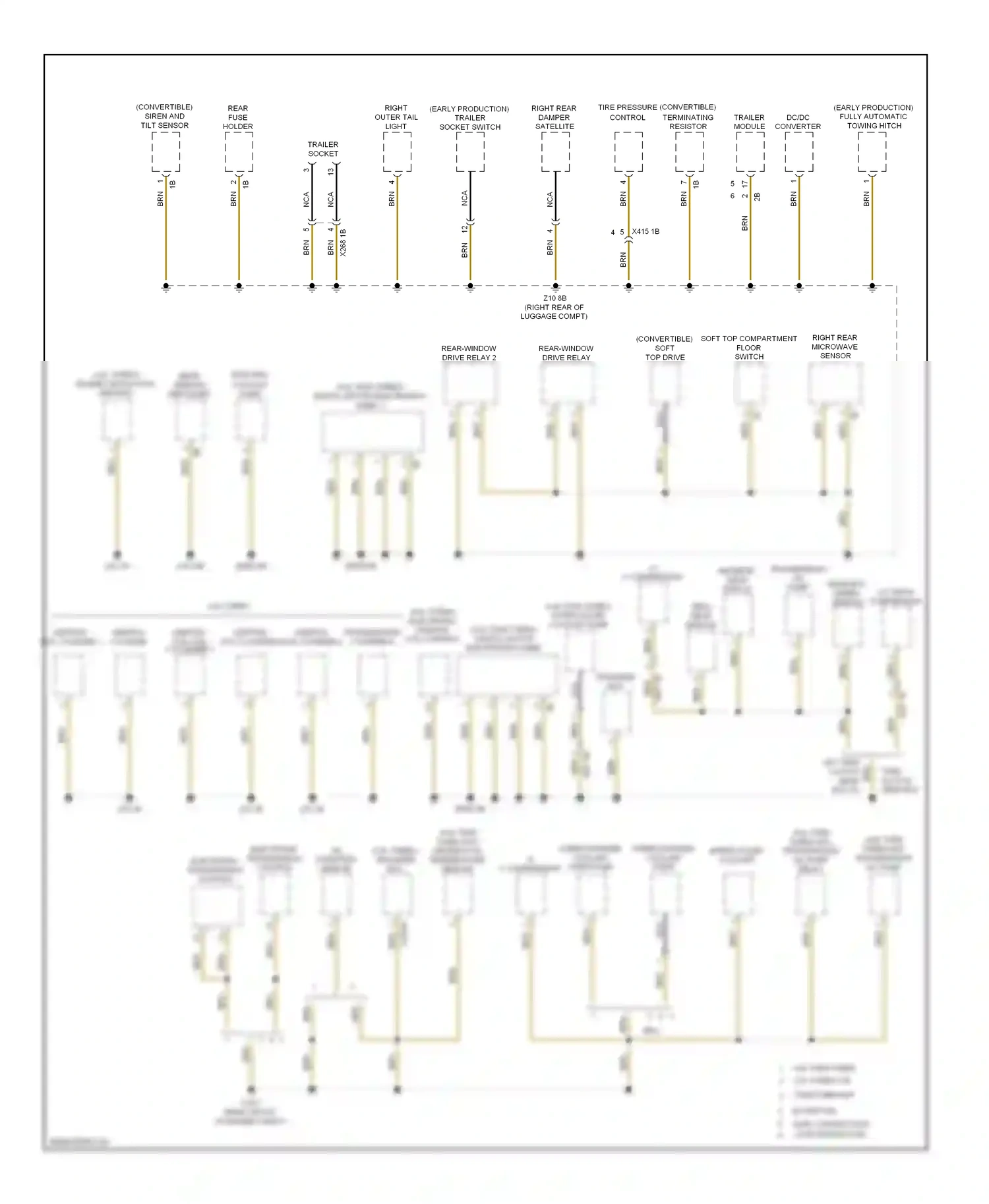 BMW M6 F06/F13/F12 (2012-2015) gear box a/c input speed compressor sensor wiring diagram  (1 of 1)