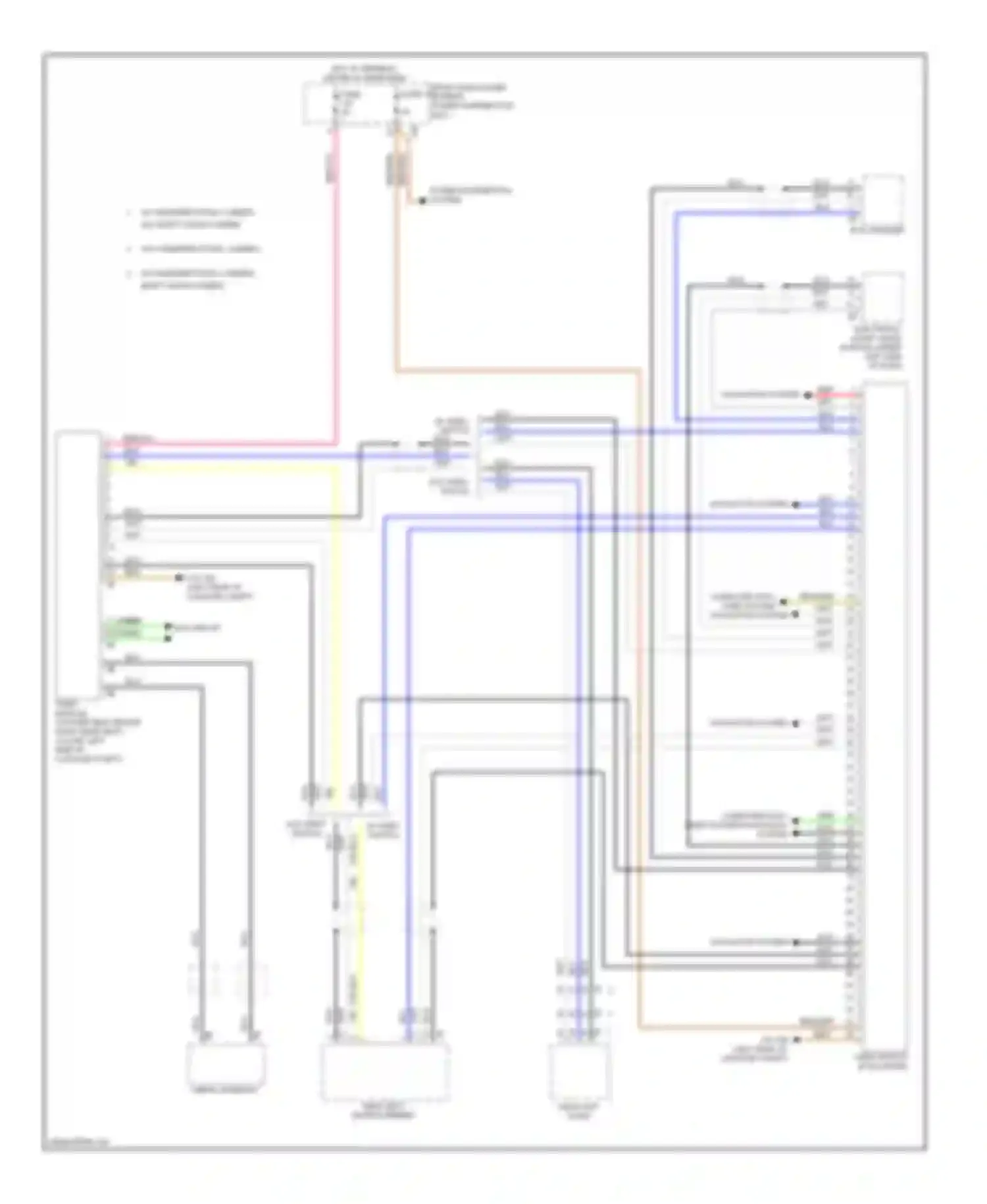 Wiring diagram w/ omnidirectional camera, night vision camera for BMW M6 F06/F13/F12 (2012-2015)