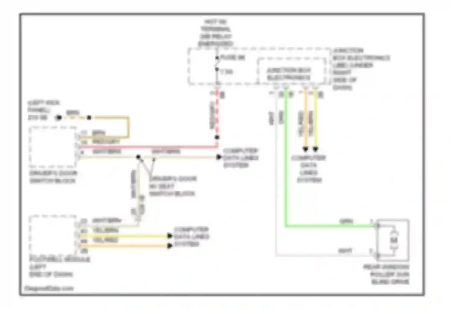 Wiring diagram fuse 66 for BMW M6 F06/F13/F12 (2012-2015)