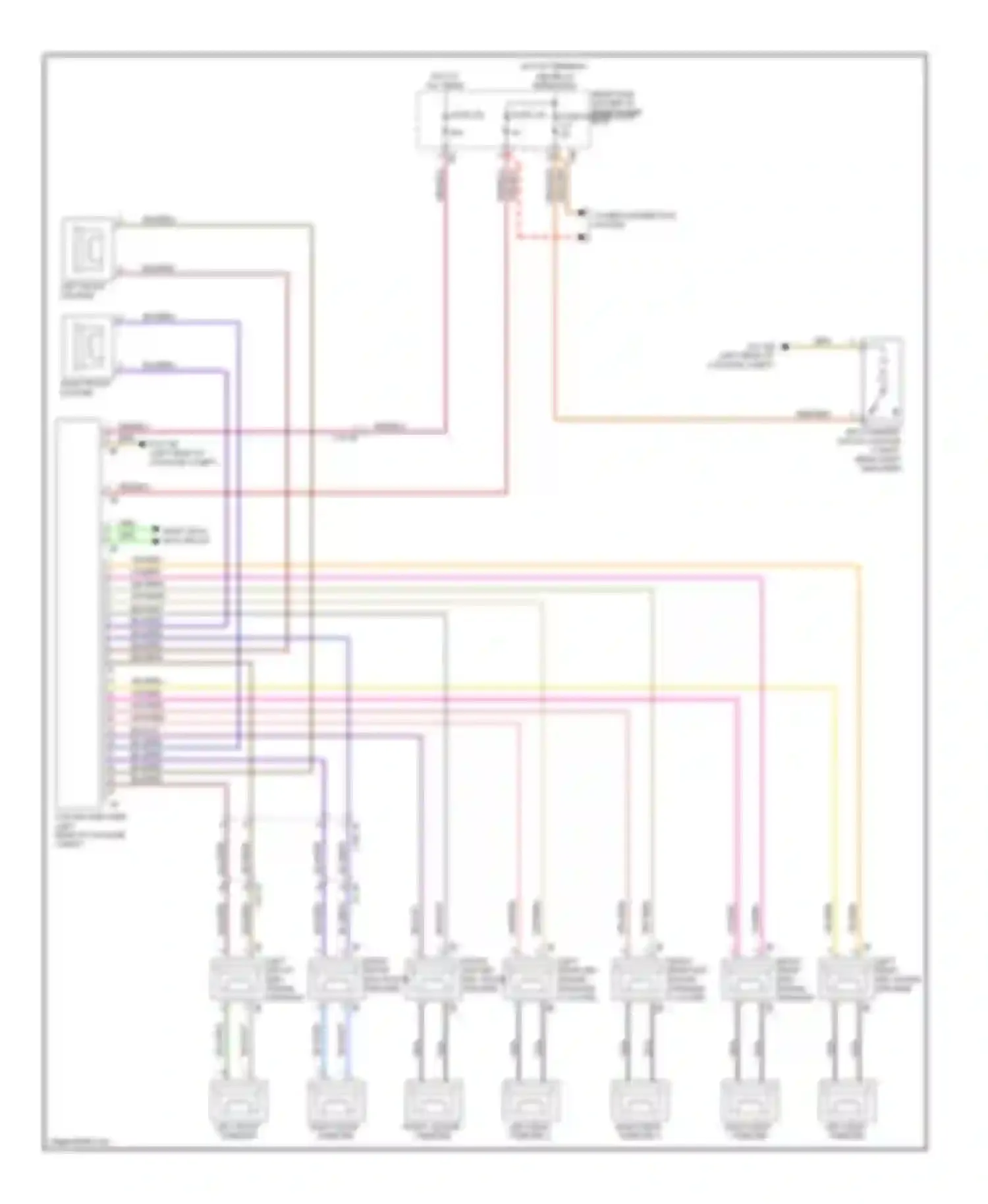 Wiring diagram most data bus circuit for BMW M6 F06/F13/F12 (2012-2015)