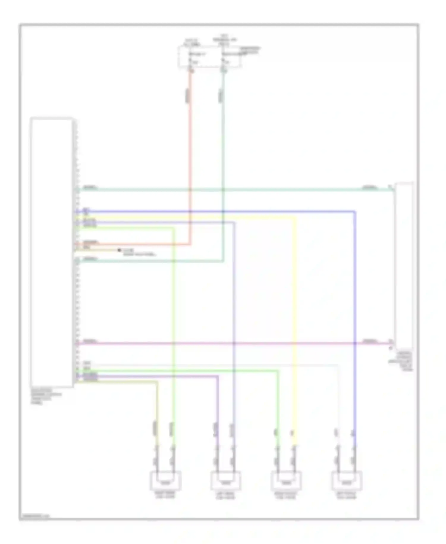 Wiring diagram left front coil valve for BMW M6 F06/F13/F12 (2012-2015)