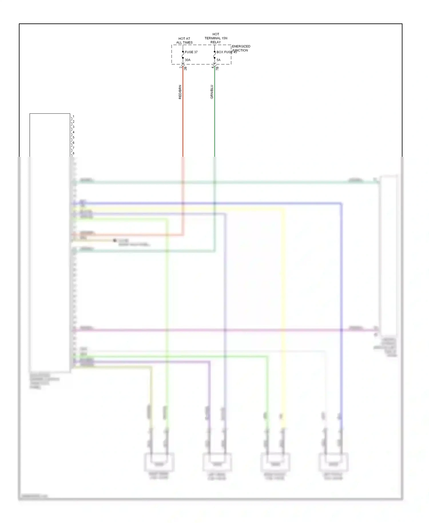 BMW M6 F06/F13/F12 (2012-2015) left front coil valve wiring diagram  (1 of 1)