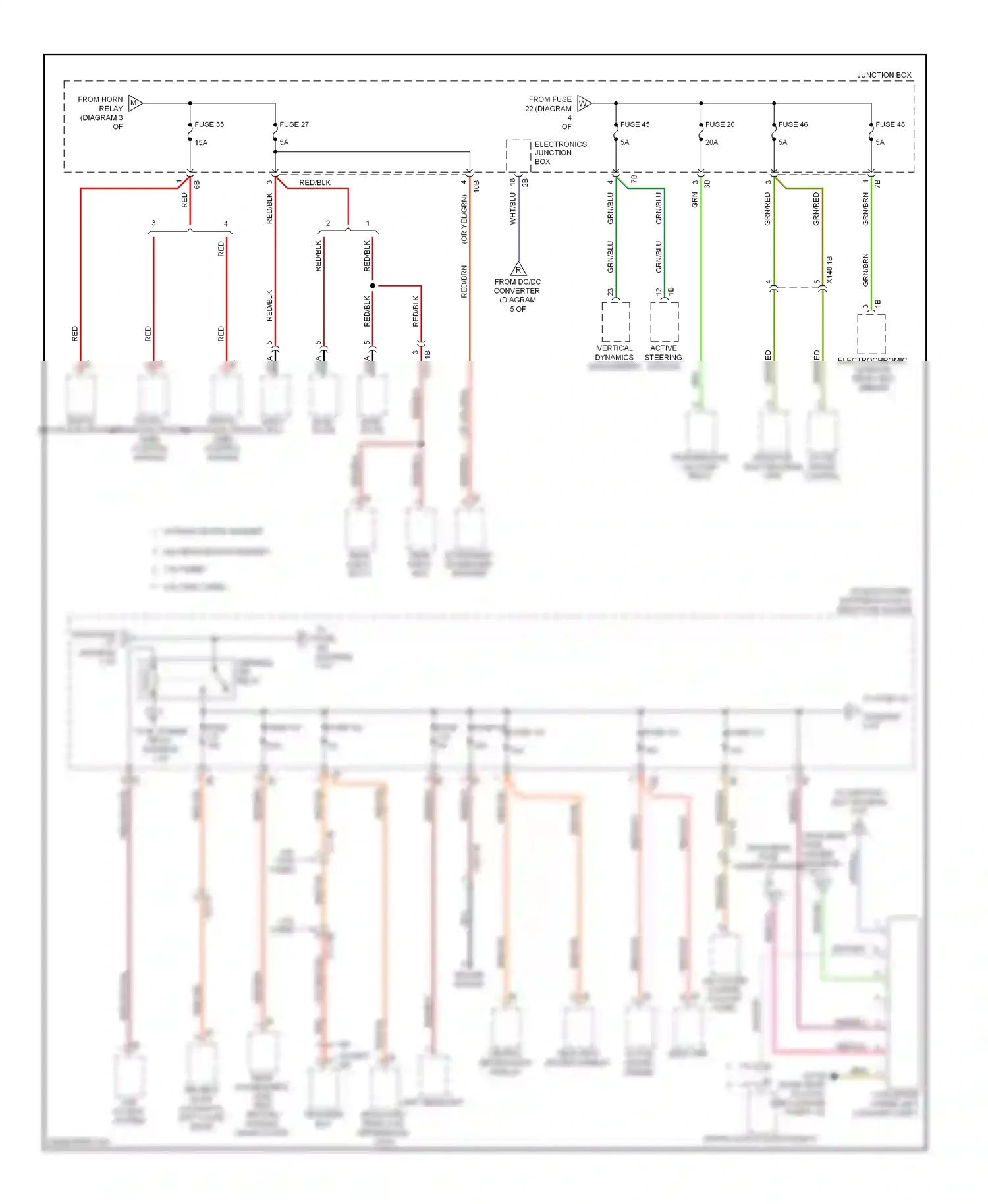 BMW M6 F06/F13/F12 (2012-2015) left headlight wiring diagram  (4 of 4)