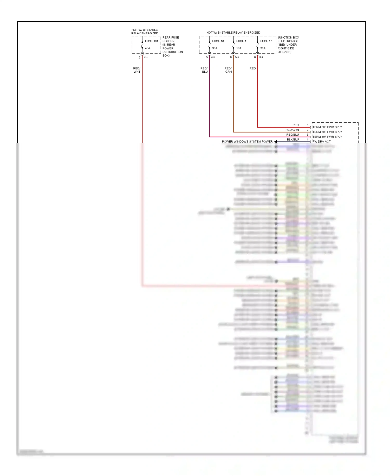 BMW M6 F06/F13/F12 (2012-2015) memory systems wiring diagram  (1 of 1)