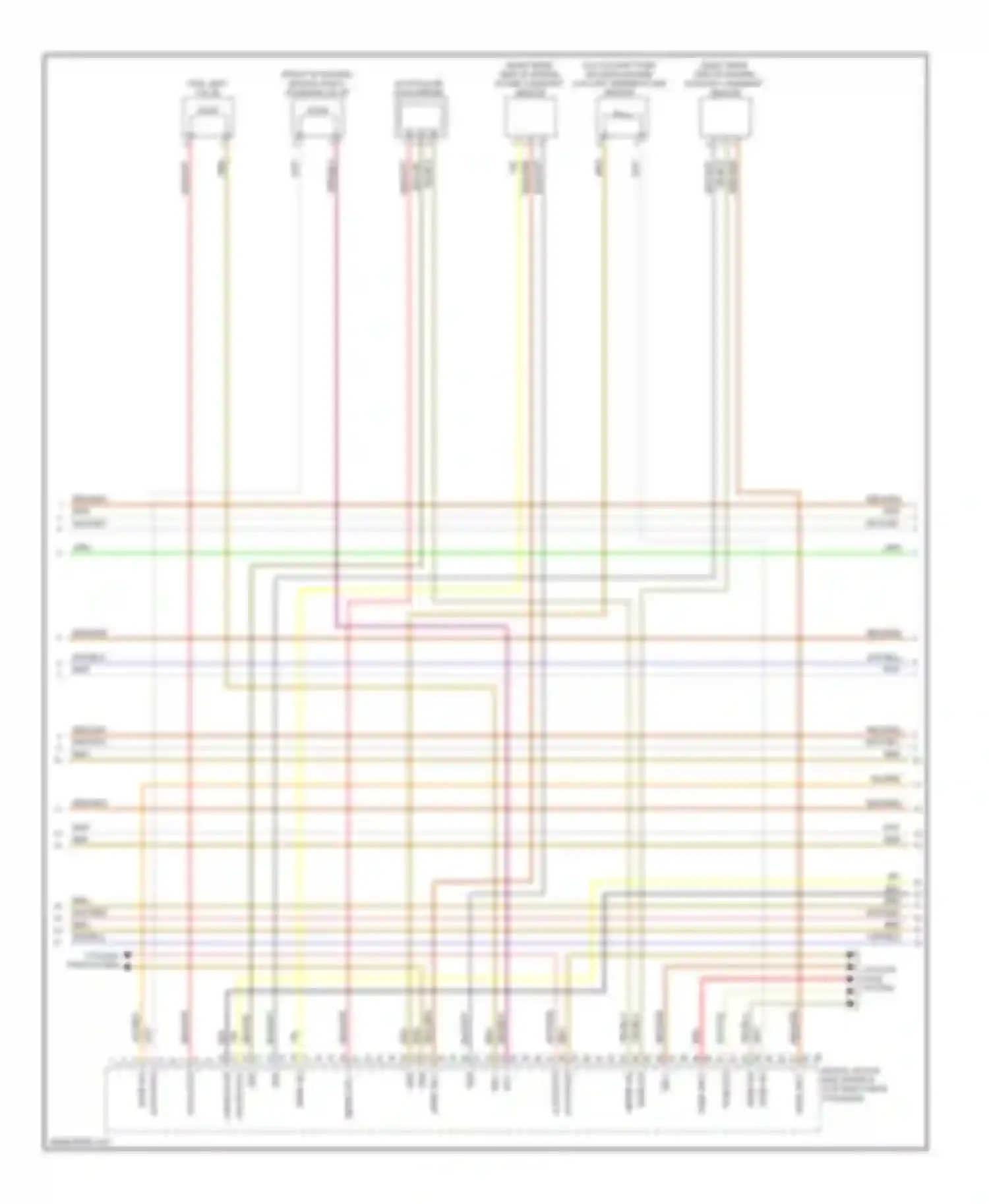 Wiring diagram snsr sig for BMW M6 F06/F13/F12 (2012-2015)