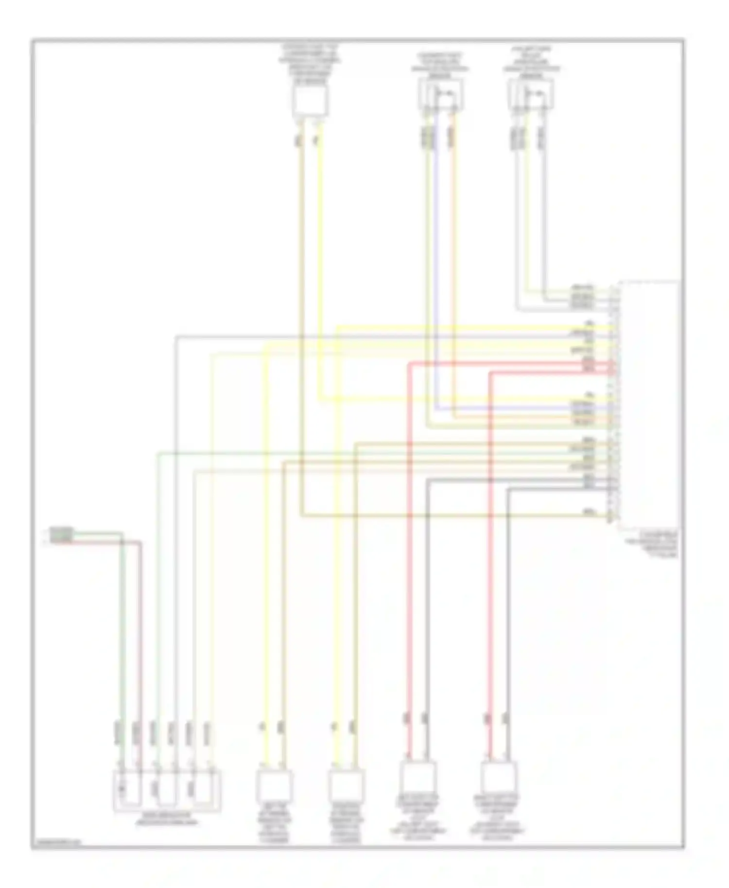 Wiring diagram wind deflector release power unit for BMW M6 F06/F13/F12 (2012-2015)