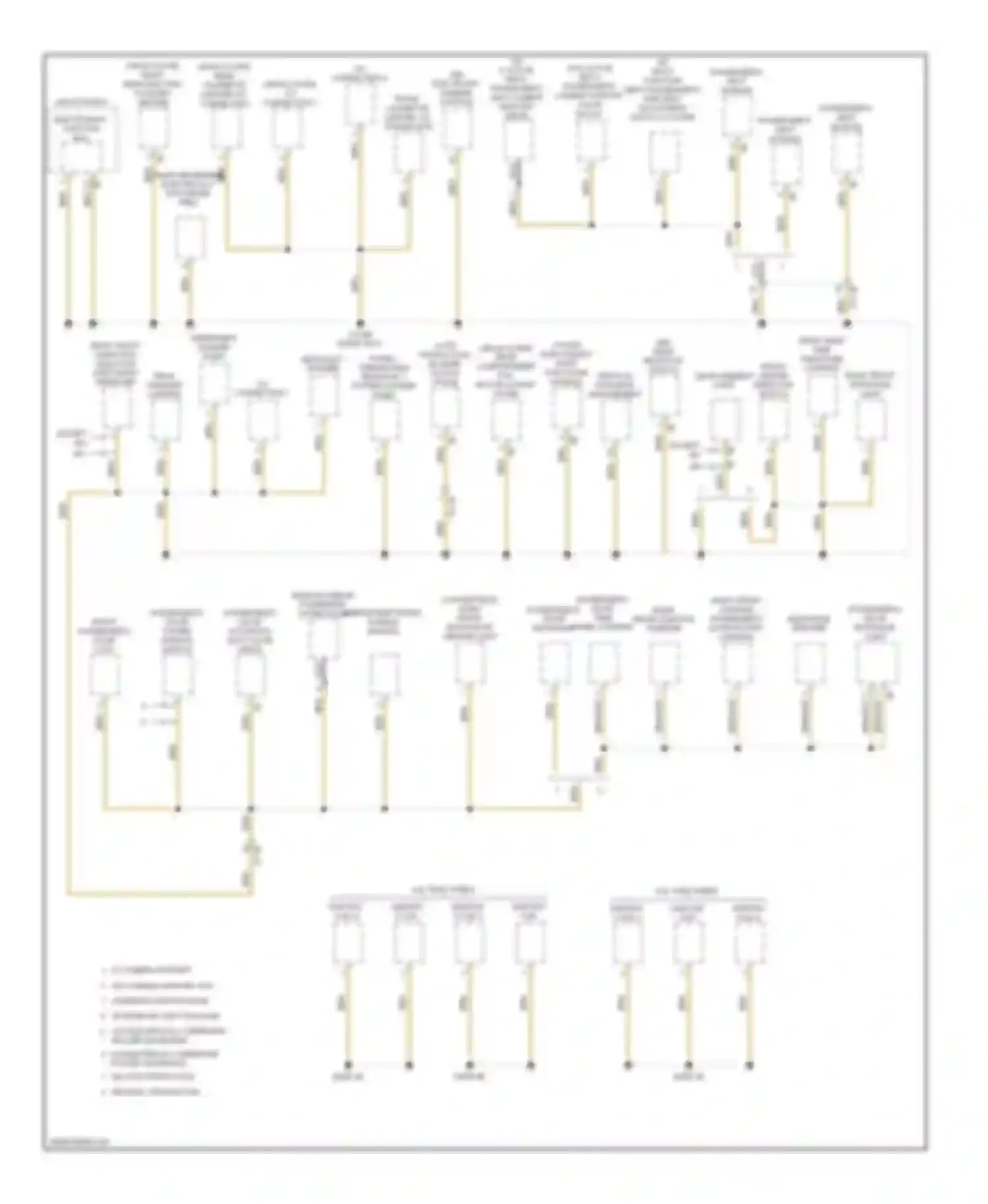 Wiring diagram passenger's door trim panel lighting for BMW M6 F06/F13/F12 (2012-2015) (1 of 2)
