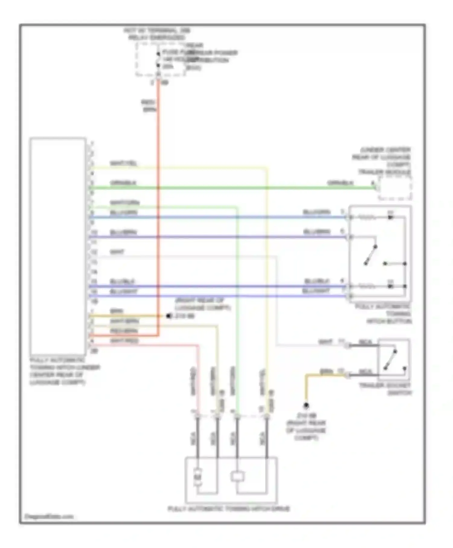 Wiring diagram wht/yel for BMW M6 F06/F13/F12 (2012-2015)