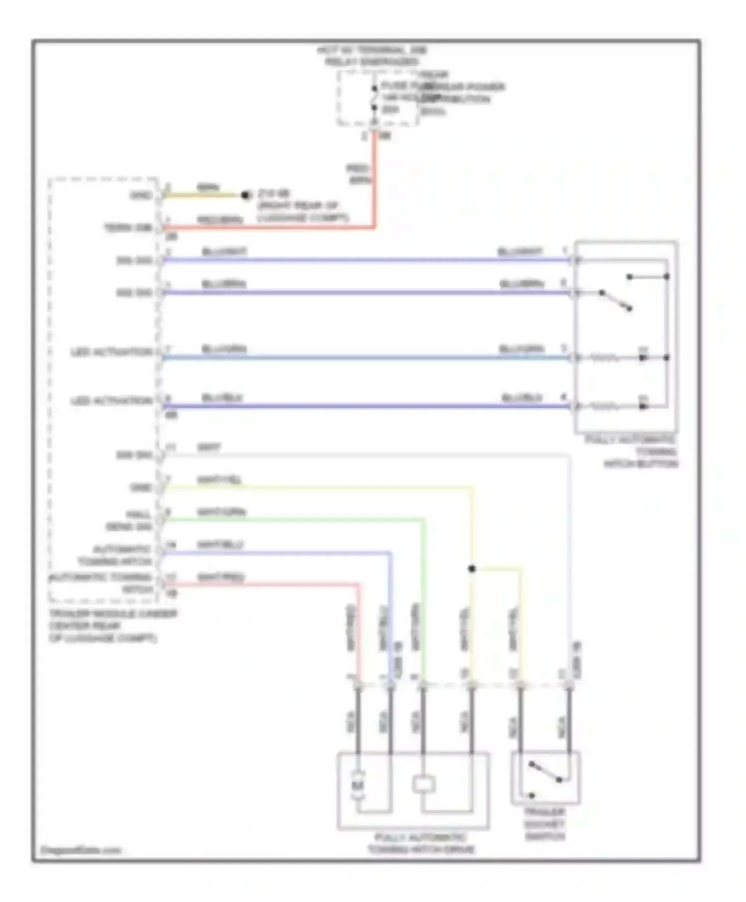 Wiring diagram hall sens sig for BMW M6 F06/F13/F12 (2012-2015)