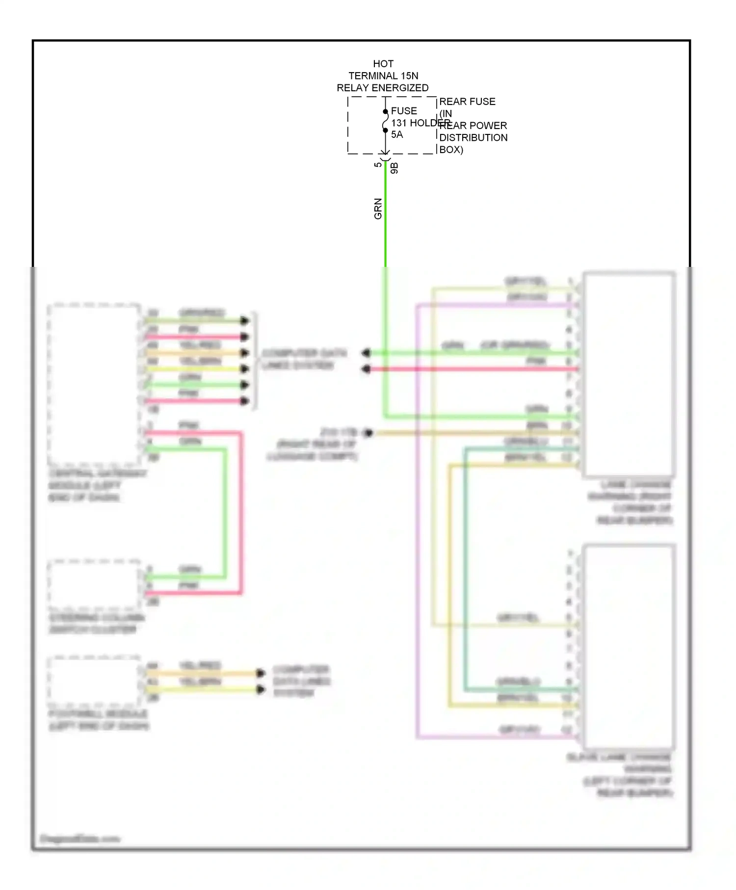 BMW M6 F06/F13/F12 (2012-2015) steering column switch cluster wiring diagram  (8 of 11)