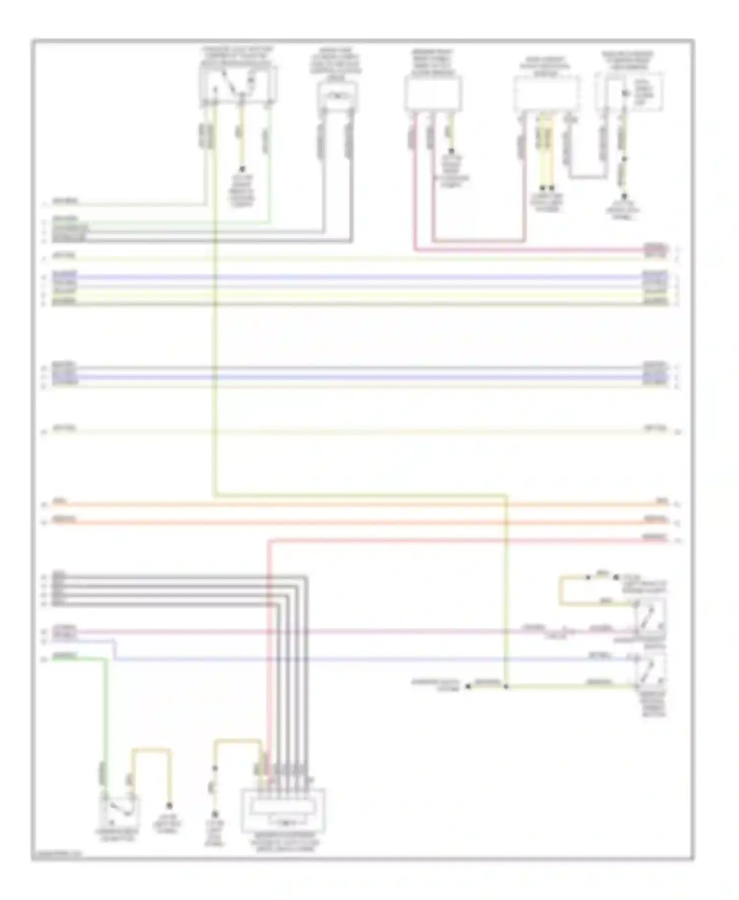 Wiring diagram high variant roof functions module for BMW M6 F06/F13/F12 (2012-2015)