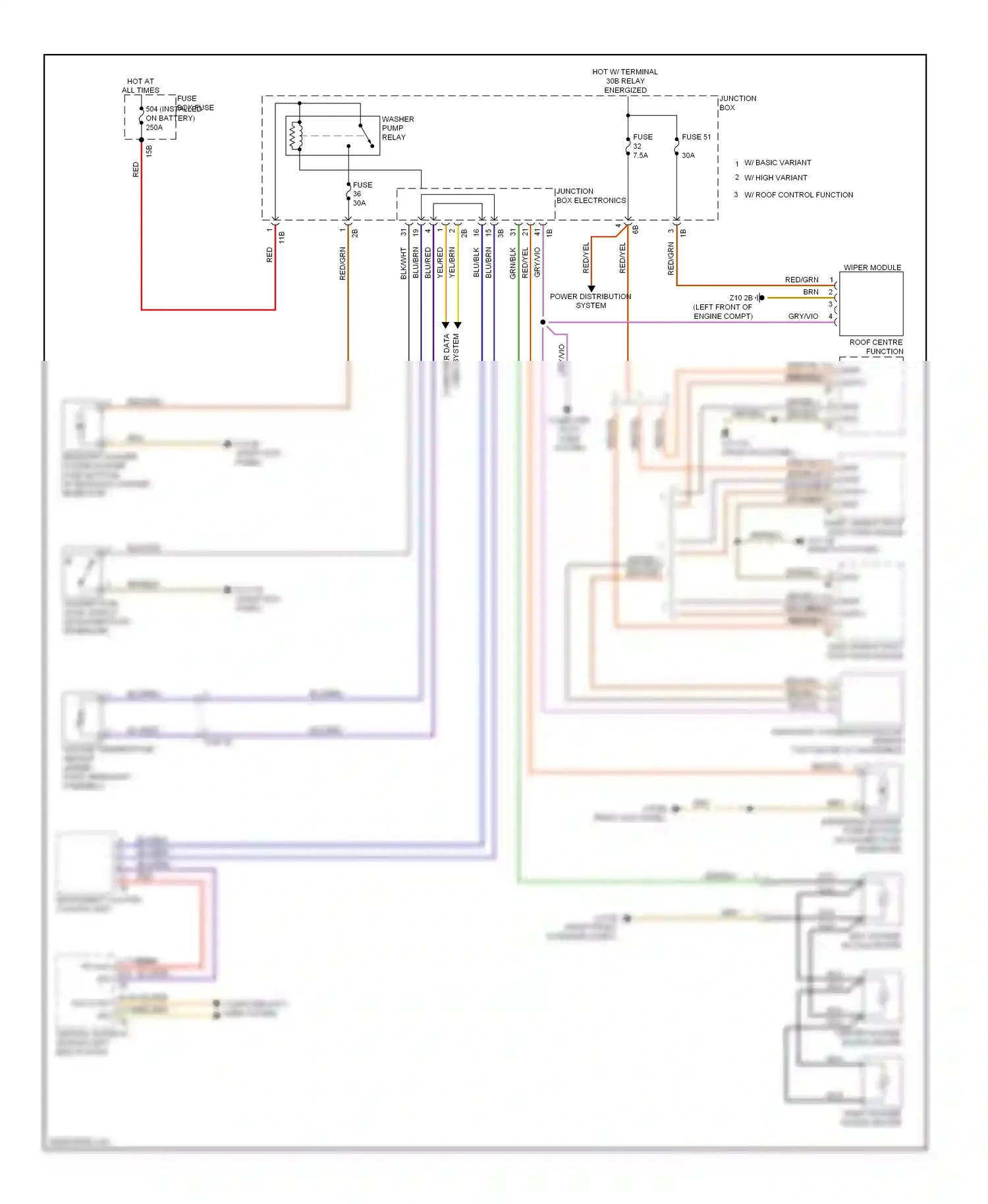 BMW M6 F06/F13/F12 (2012-2015) w/ basic variant wiring diagram  (3 of 3)