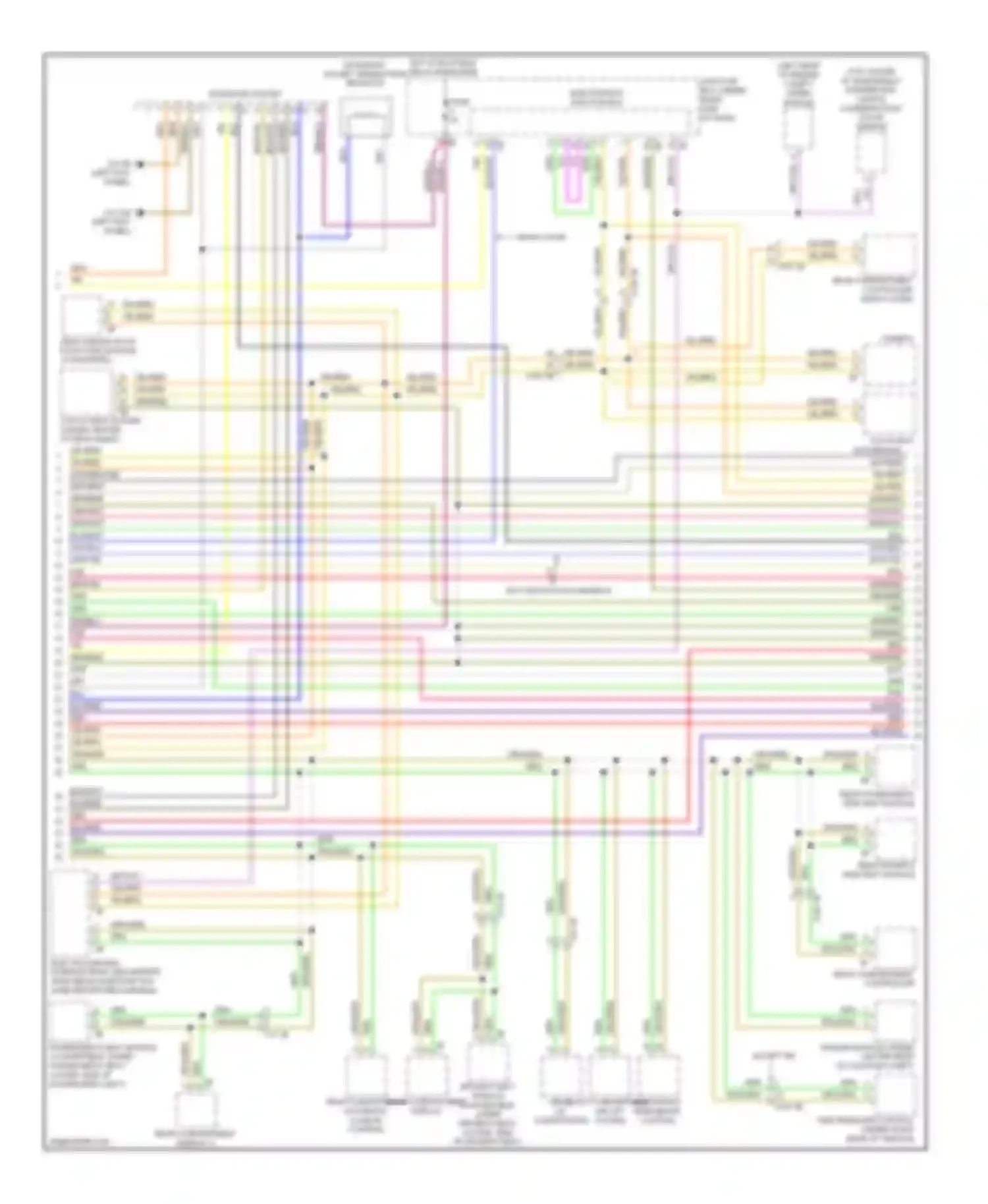 Wiring diagram w/o twin clutch gearbox for BMW M6 F06/F13/F12 (2012-2015) (2 of 2)