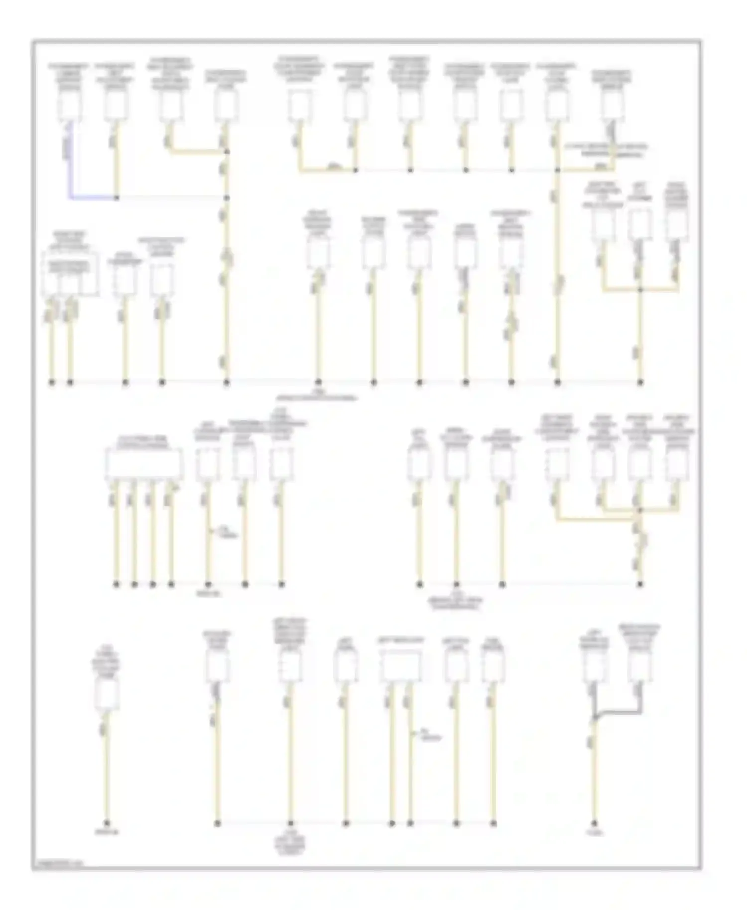 X1 BMW E84 facelift (2012-2015): Ground distribution circuit (1 of 3)
