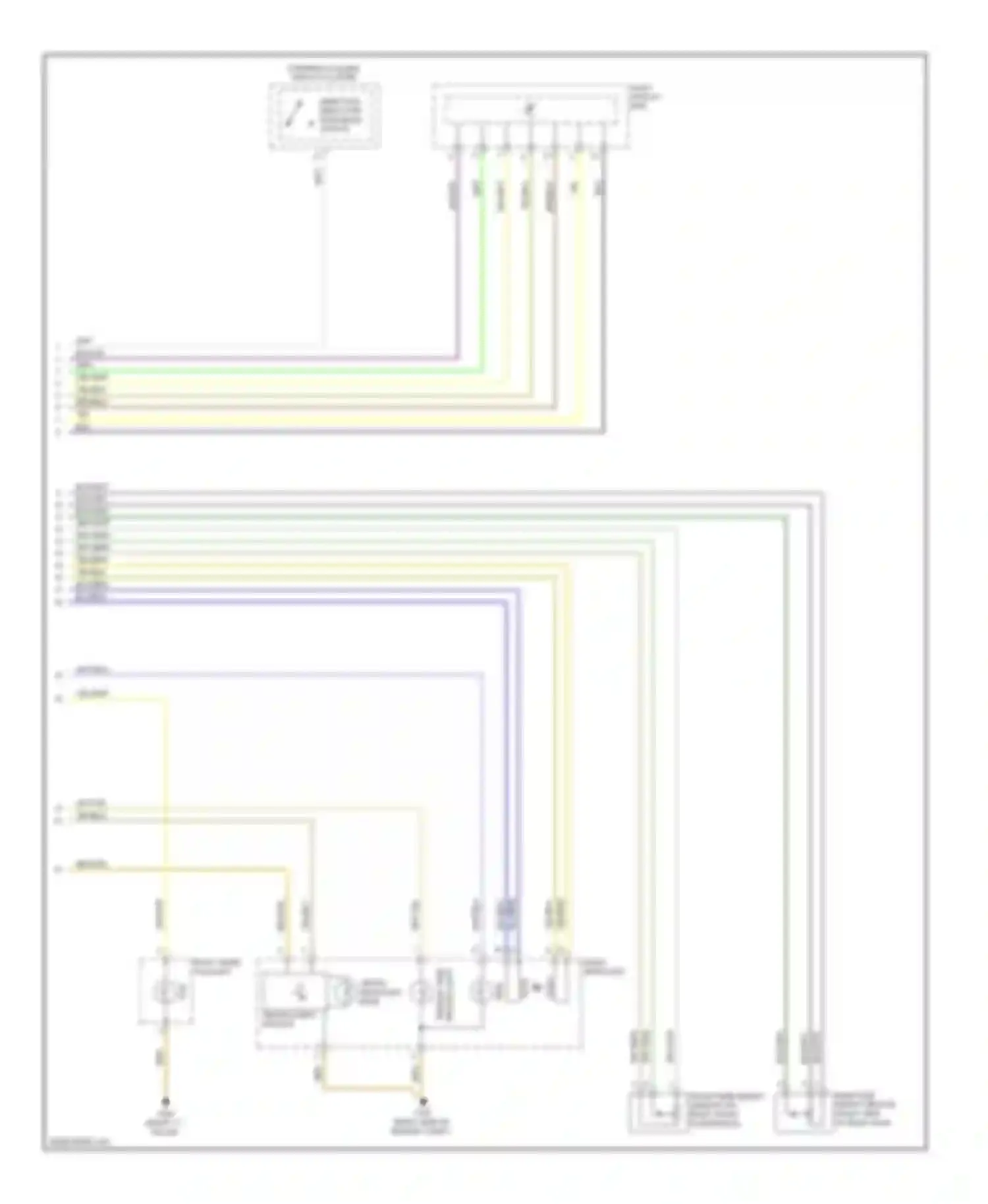 X1 BMW E84 facelift (2012-2015): Headlamps circuit, with xenon lamps (2 of 2)